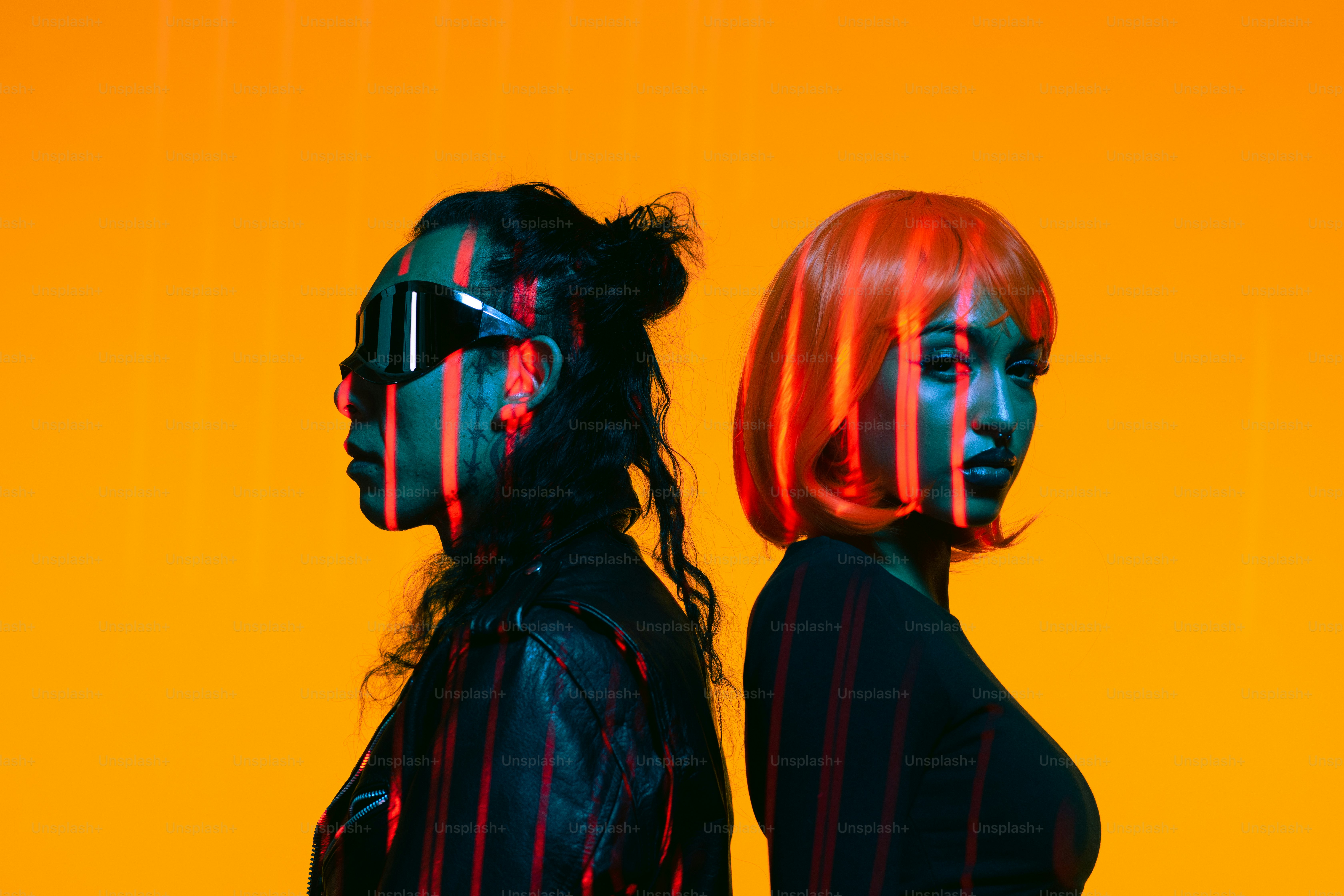 a couple of women standing next to each other