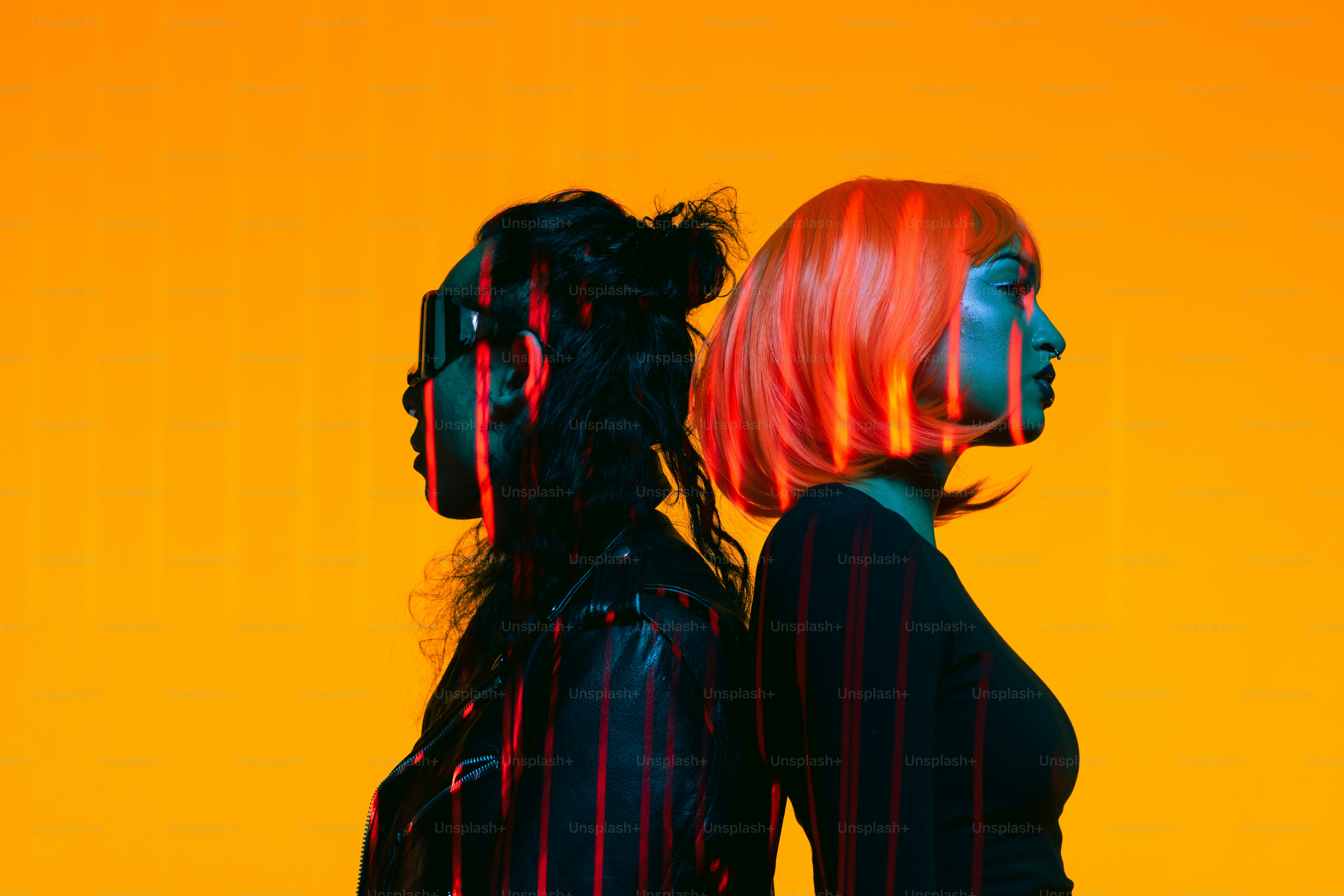 a couple of women standing next to each other