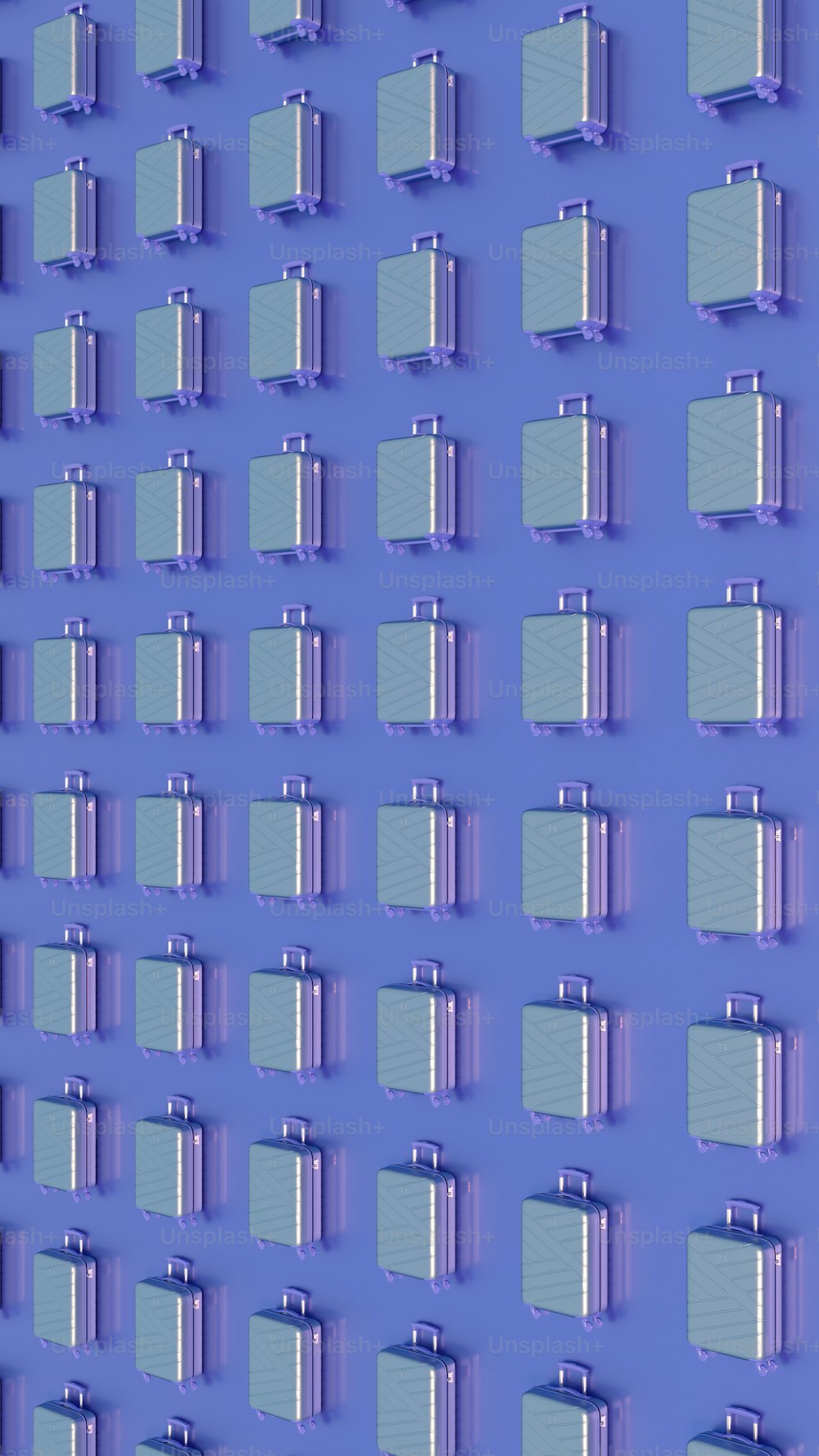 a blue background with a bunch of small squares