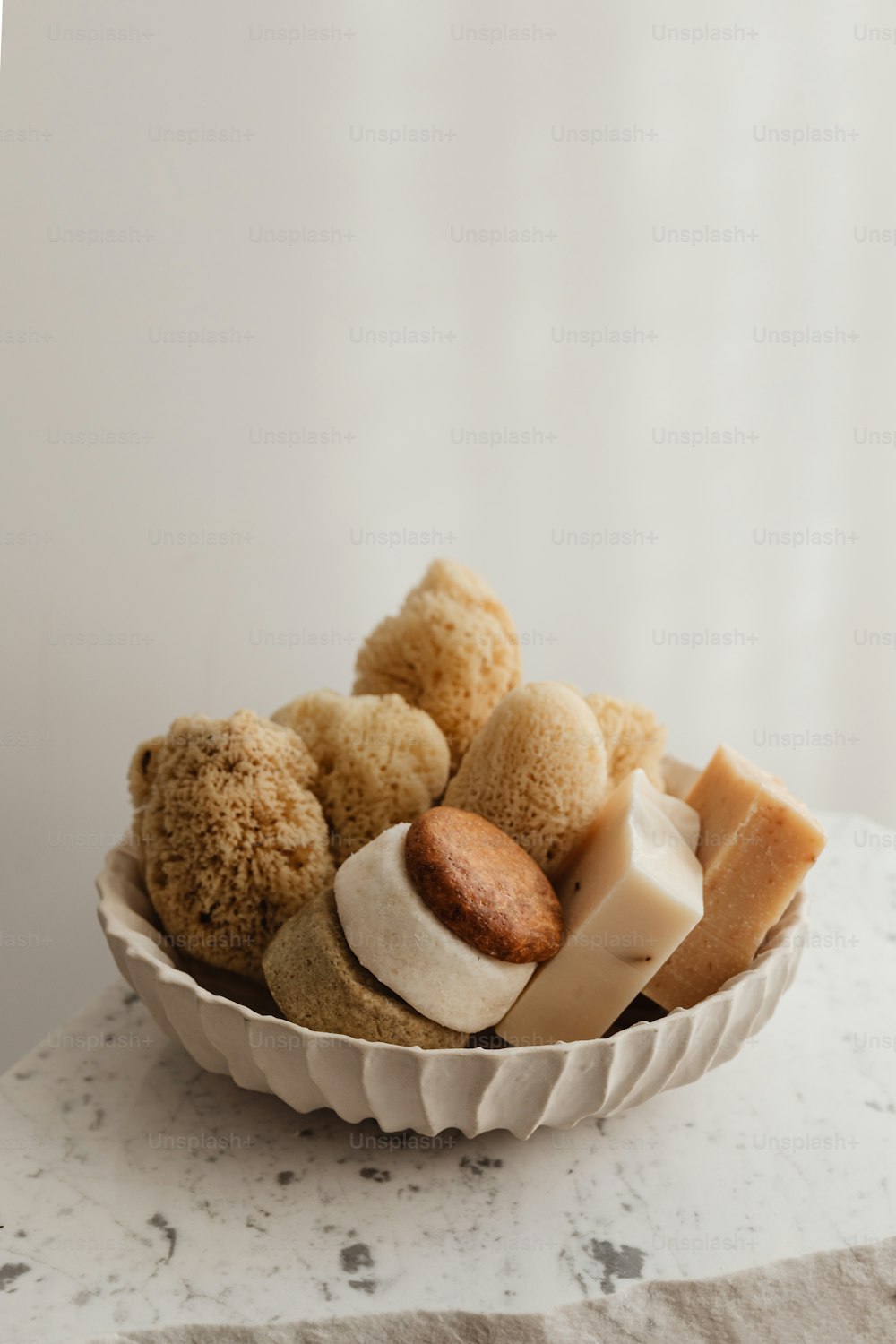 a bowl filled with different types of food