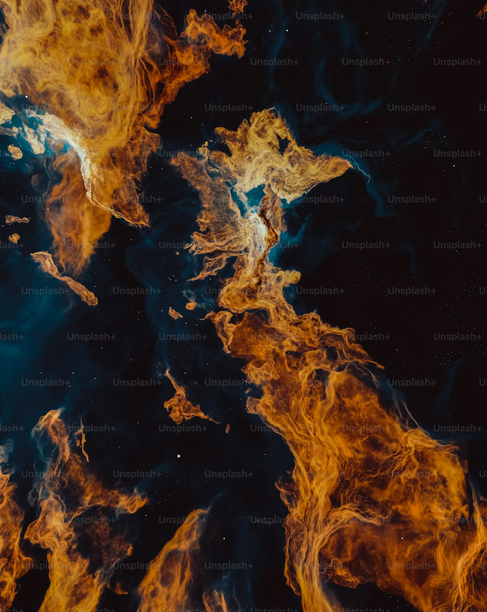 a close up of a fire and smoke texture