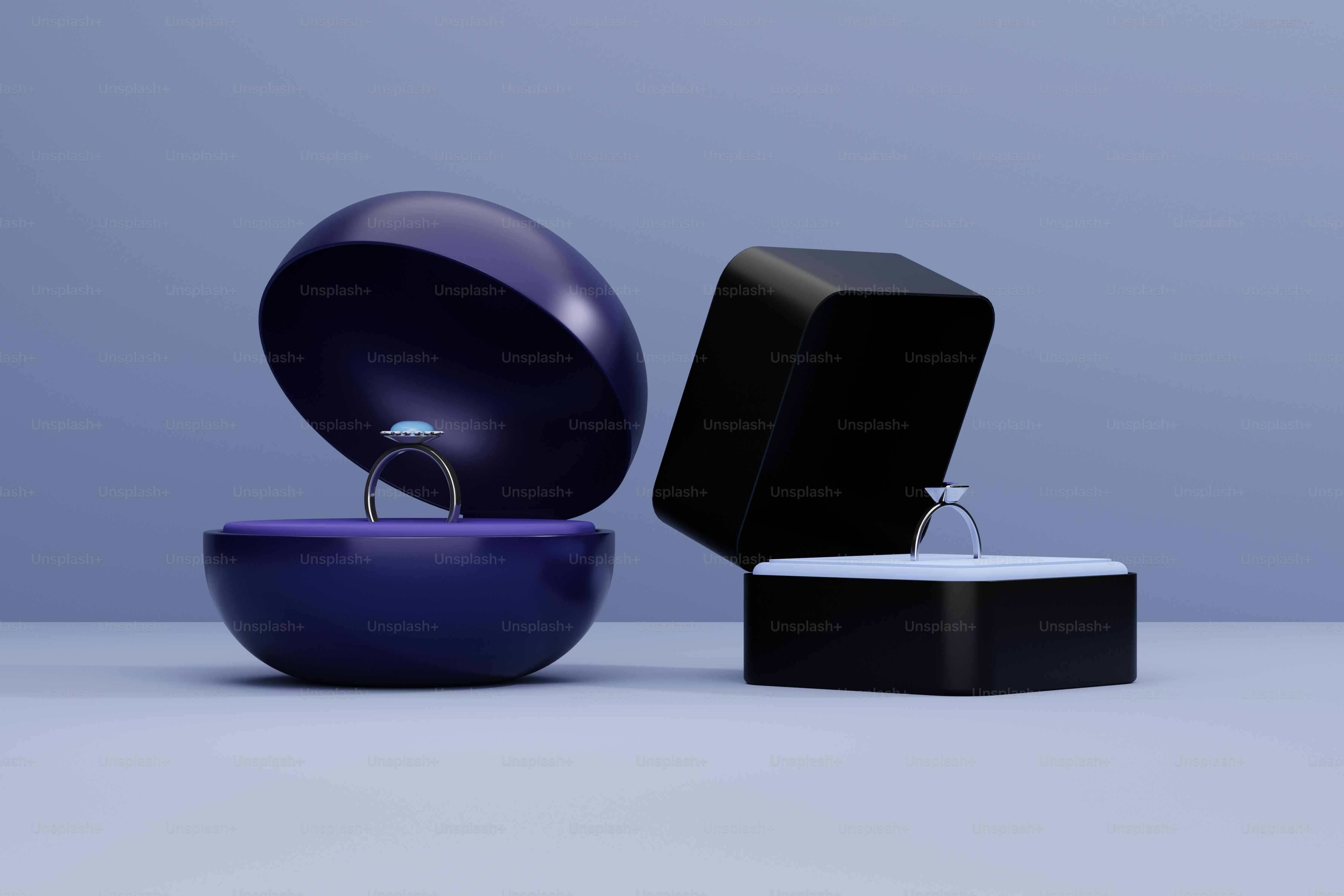 リングが入ったリングボックス