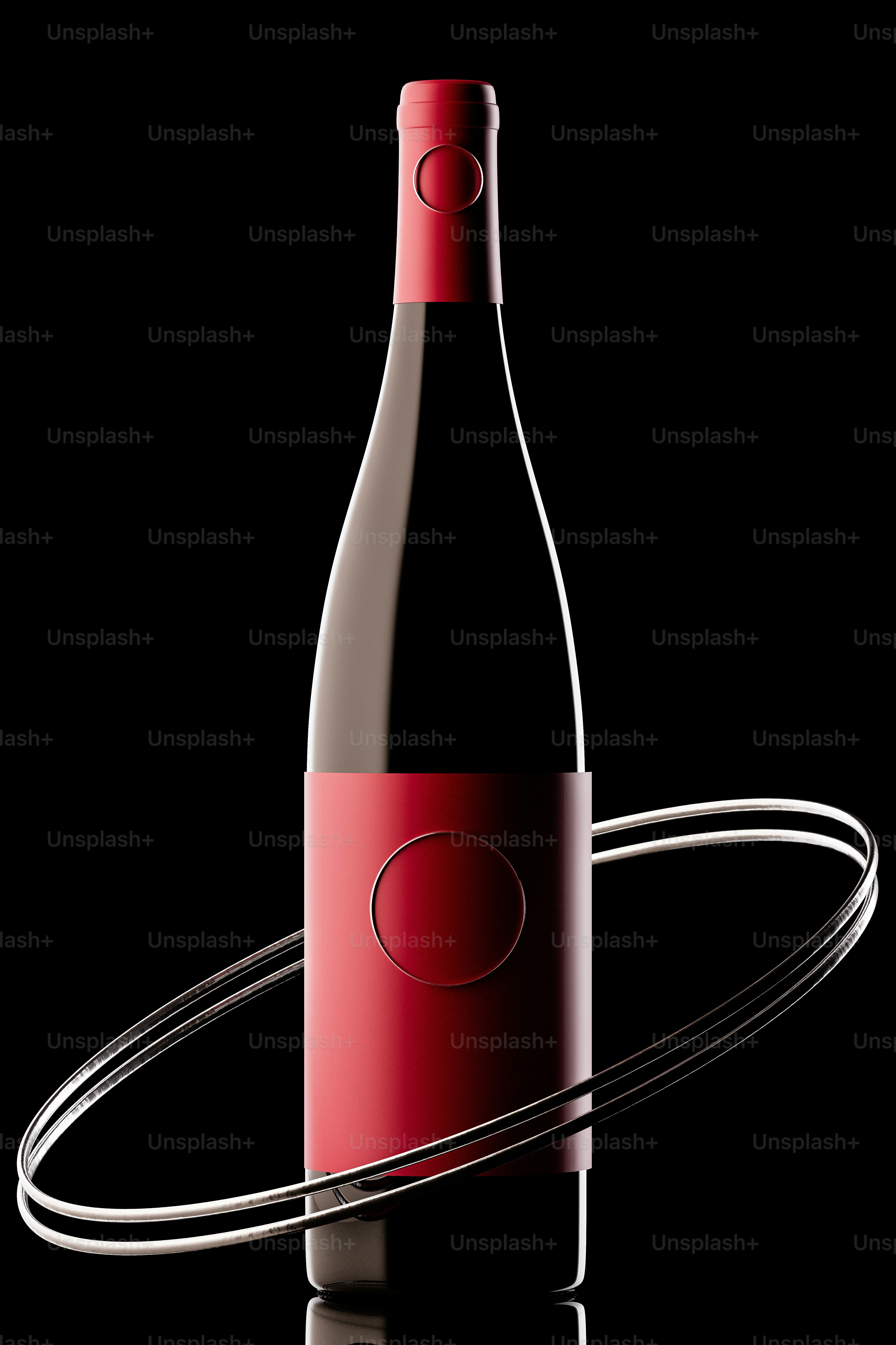 a bottle of wine sitting on top of a table