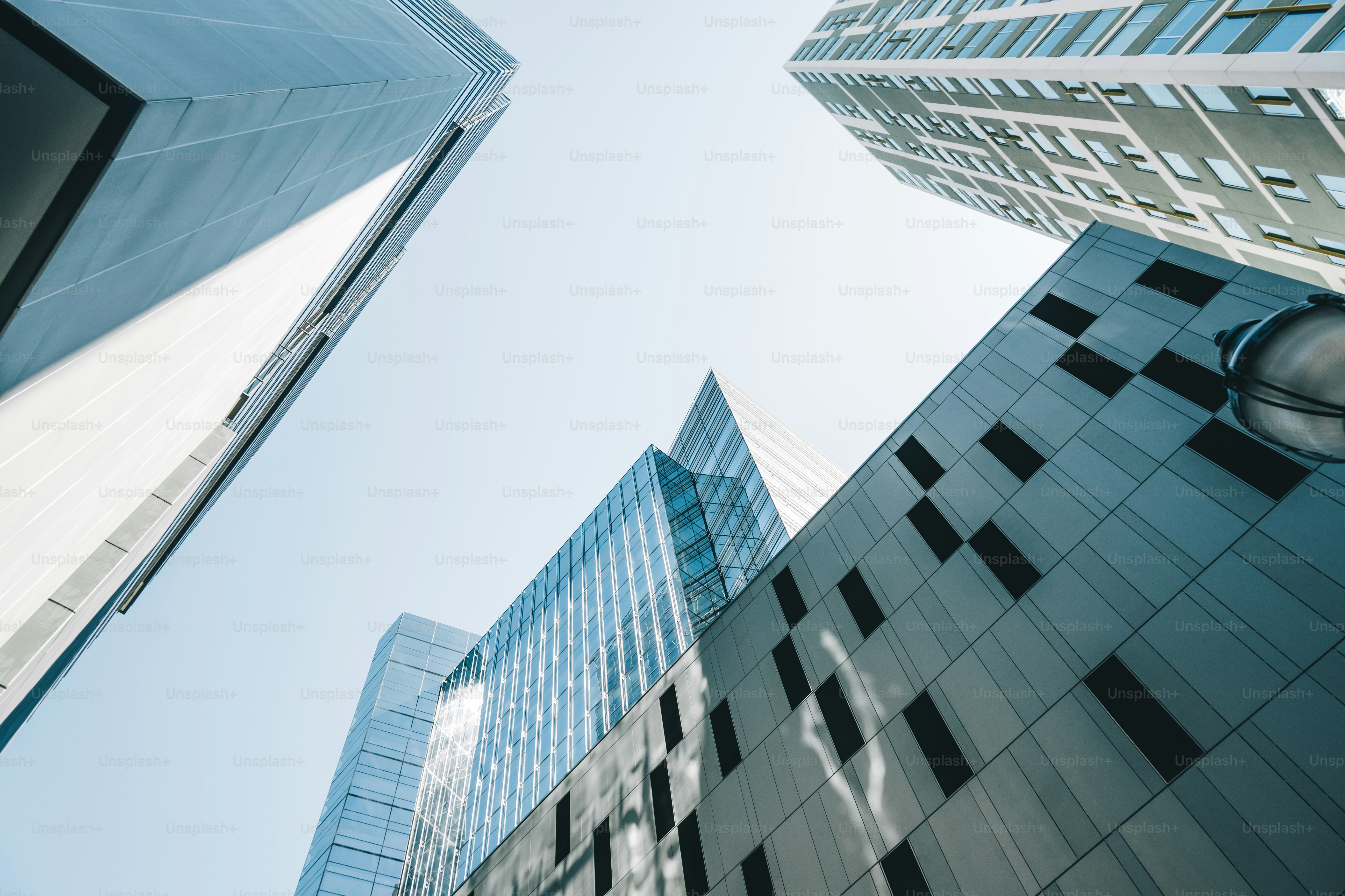 a couple of tall buildings next to each other