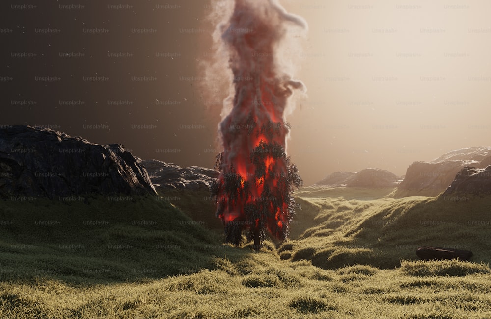 Magma Field Background