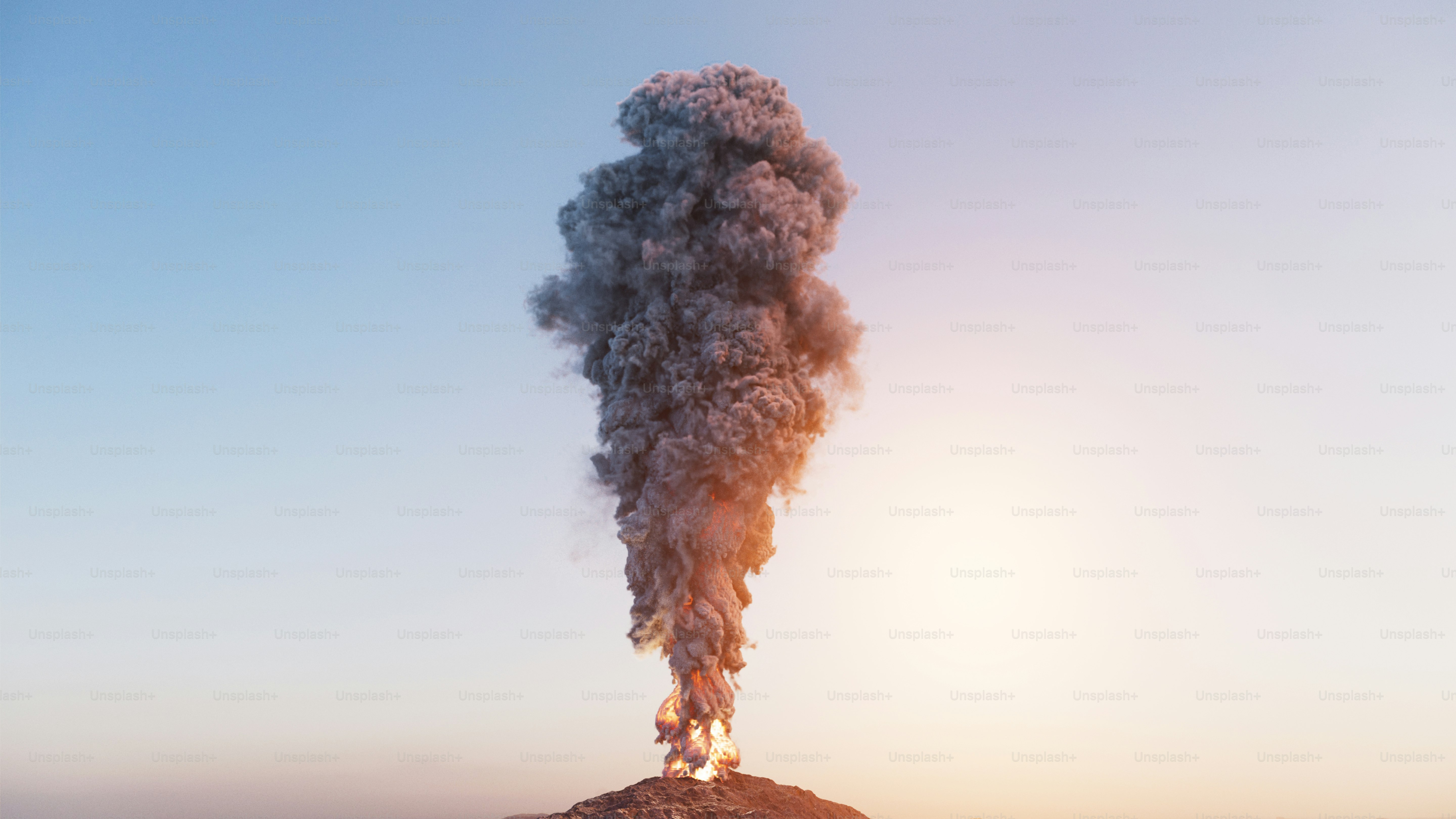 Volcano eruption