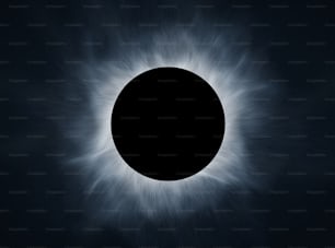 o eclipse do sol visto do espaço