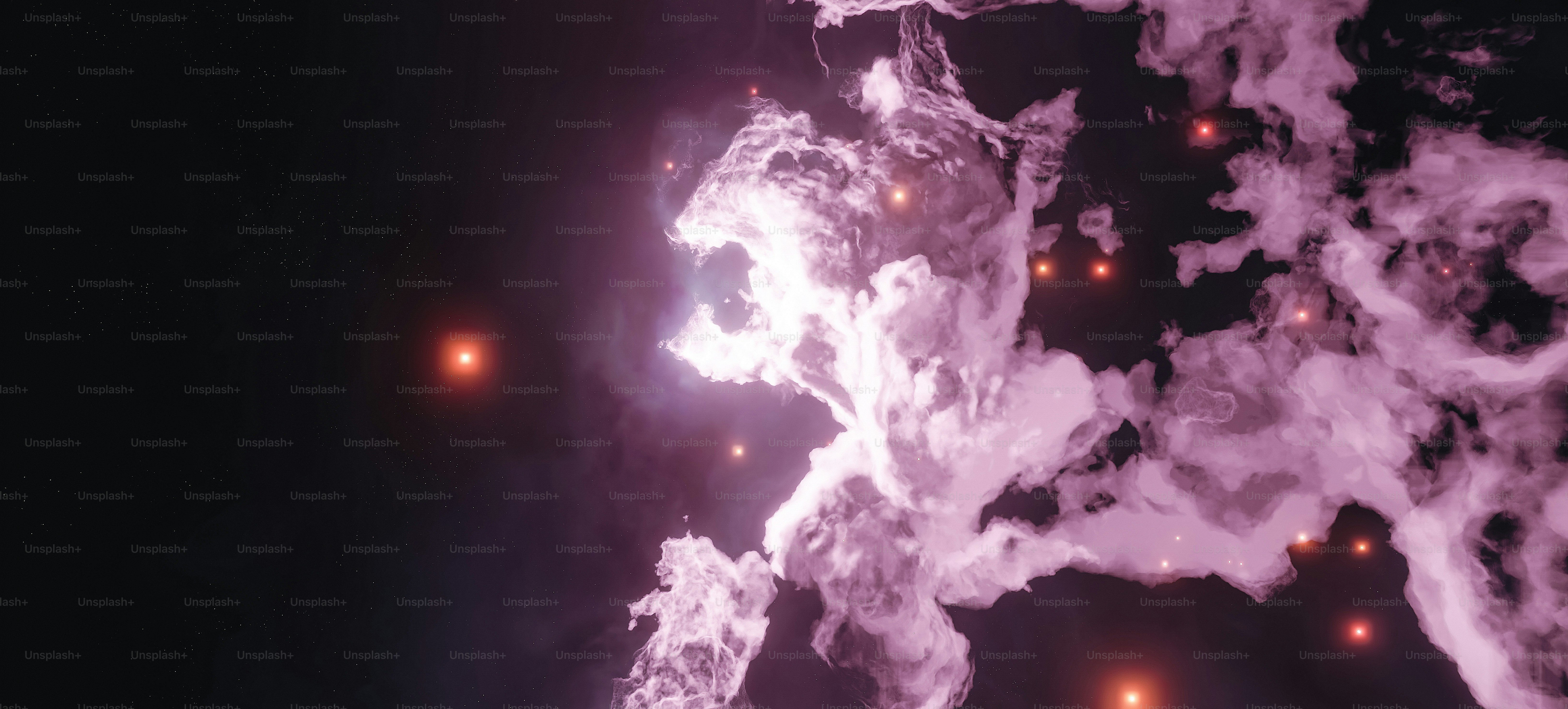 un tas de nuages qui sont dans l’air