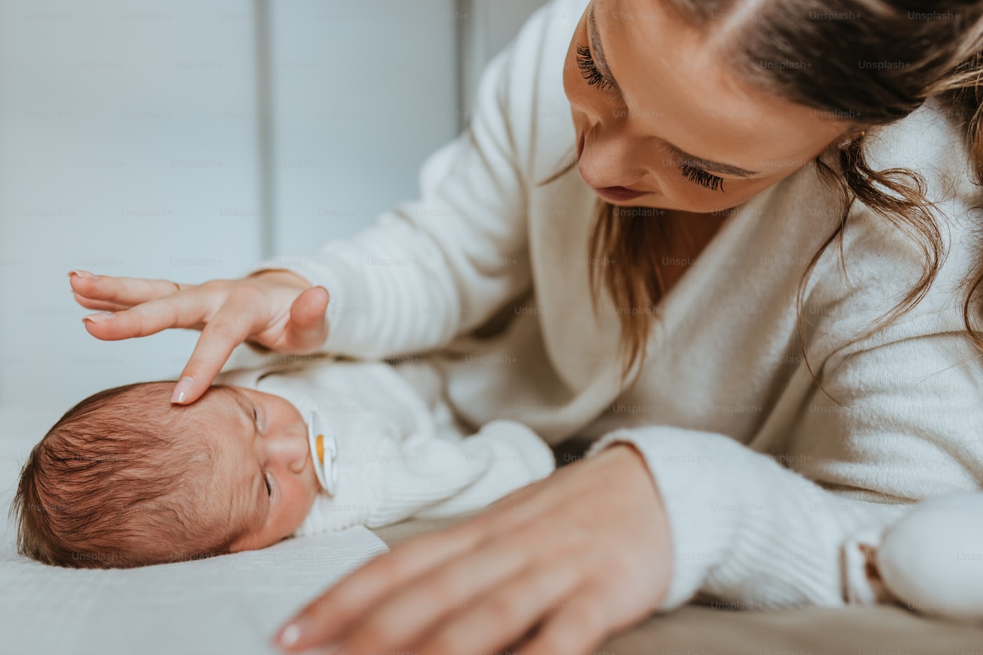 Postpartum mother and baby