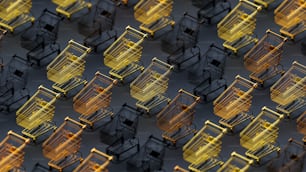 a group of chairs that are sitting next to each other