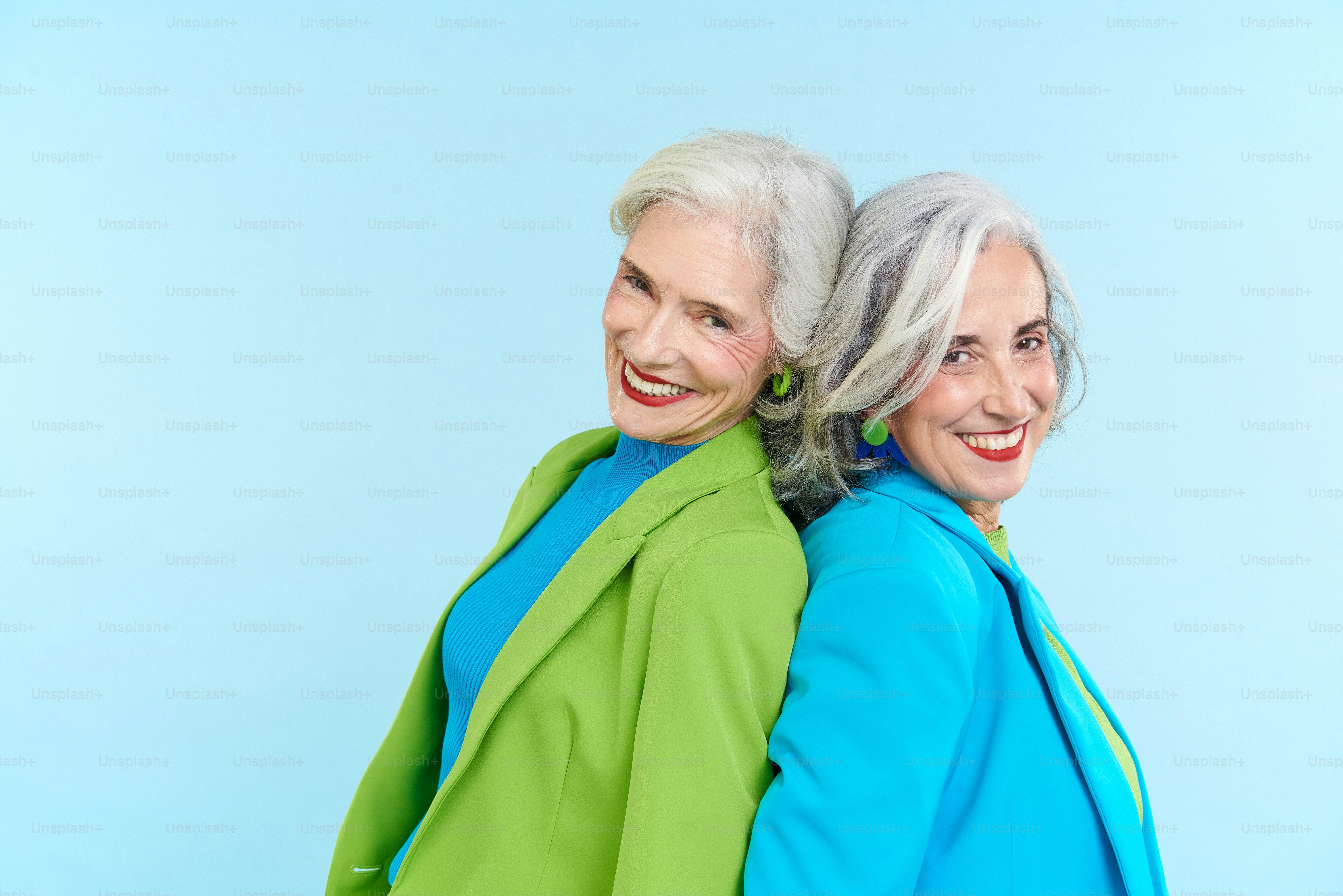 a couple of women standing next to each other