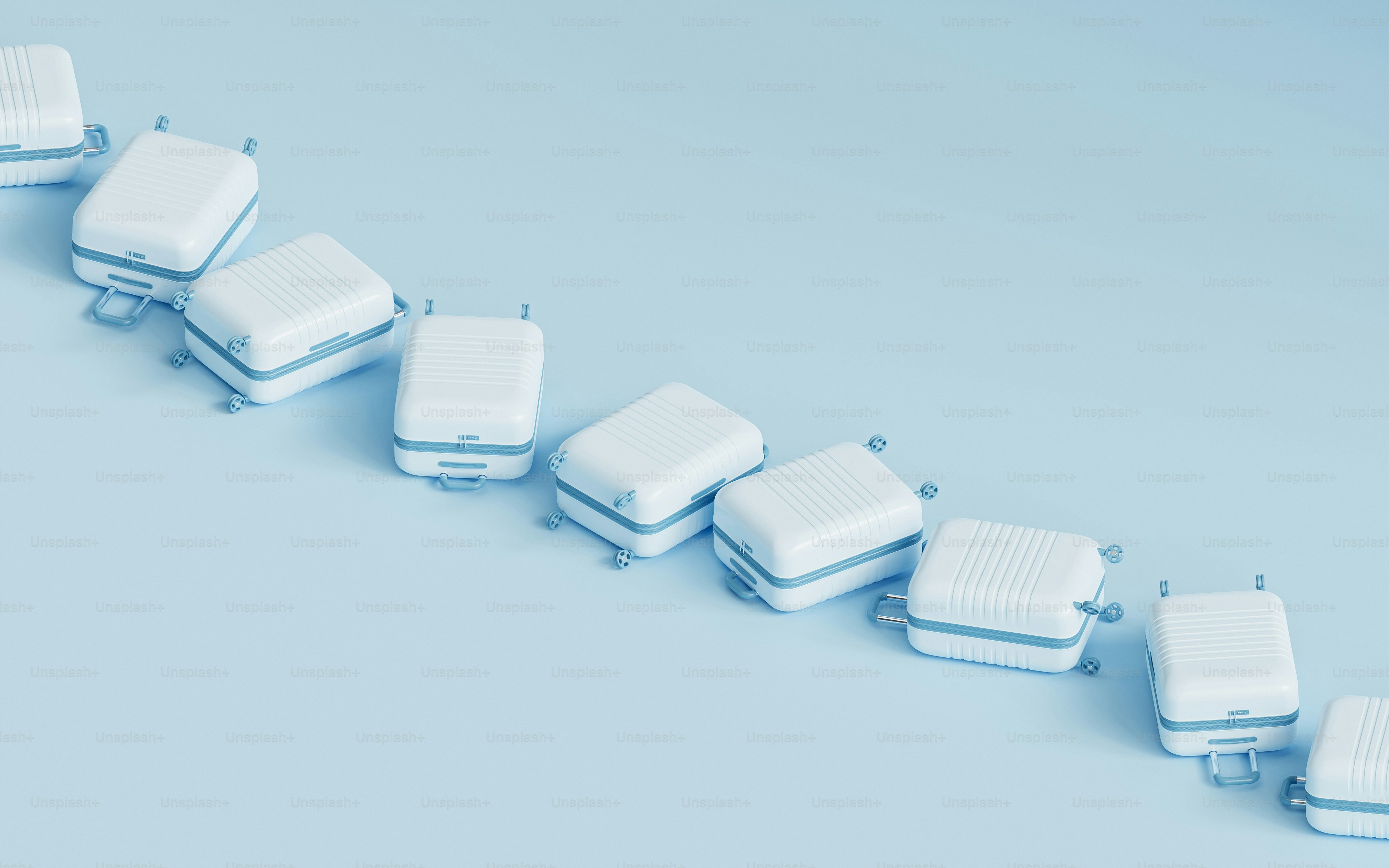 a row of white chairs sitting next to each other