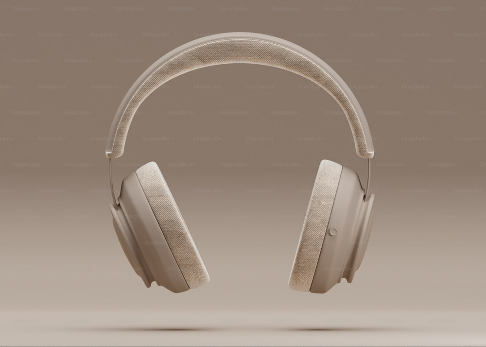 a pair of headphones sitting on top of each other