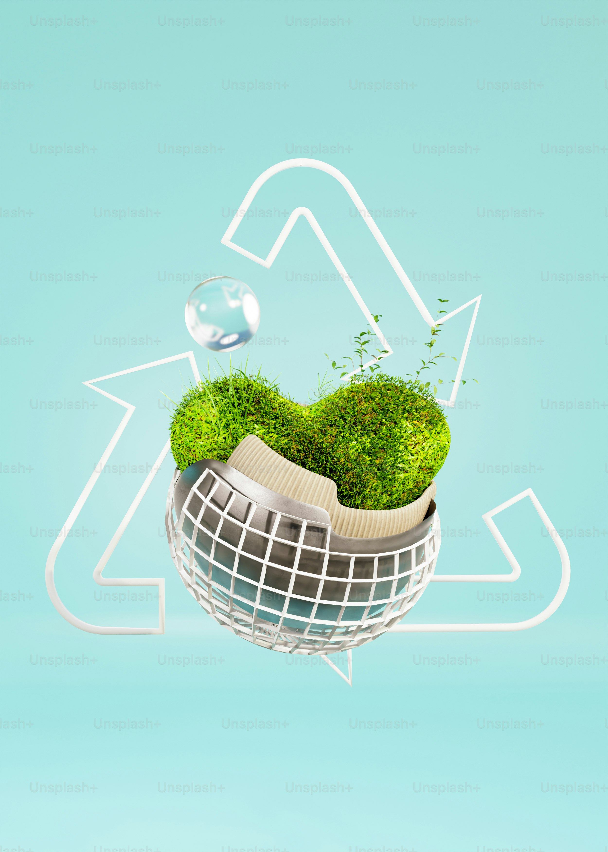 'Earth Day' - a collection of illustrations to support recycling and green energy