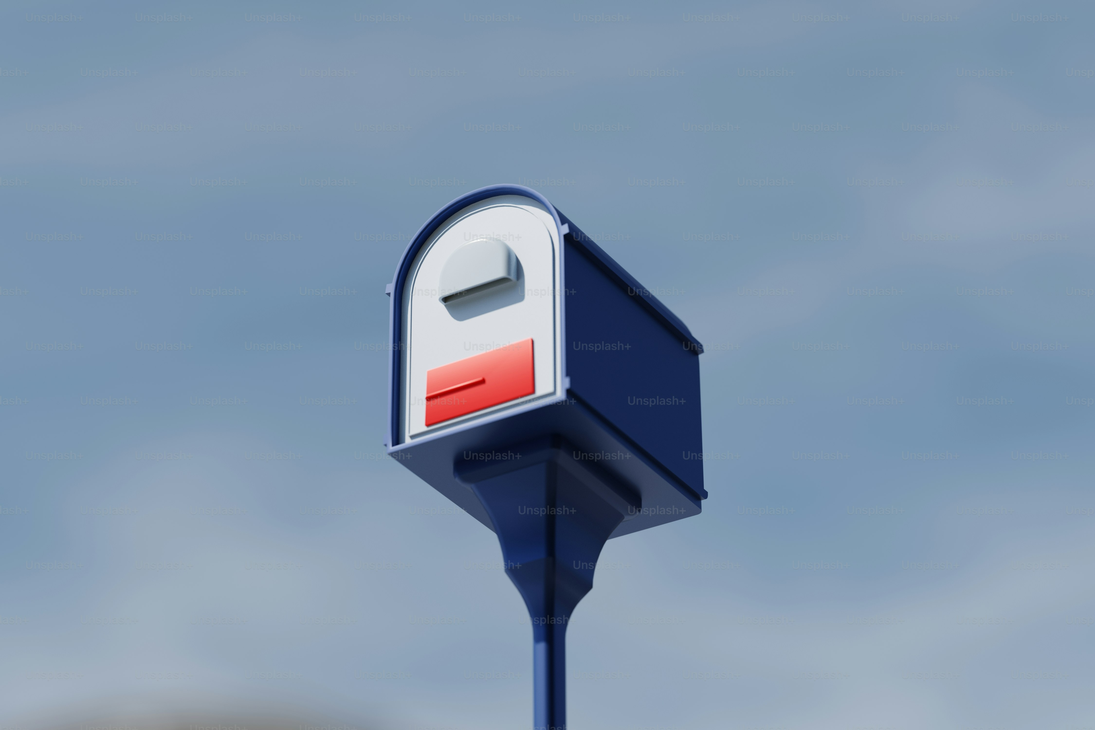 Blueish mailbox