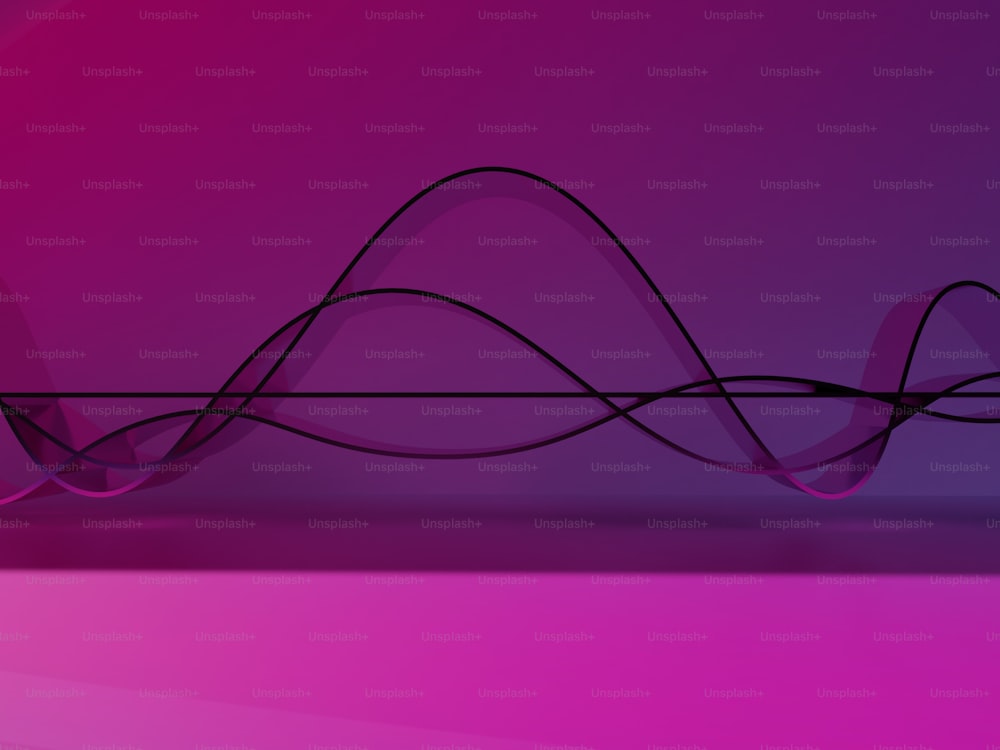 a pink and purple background with a wave
