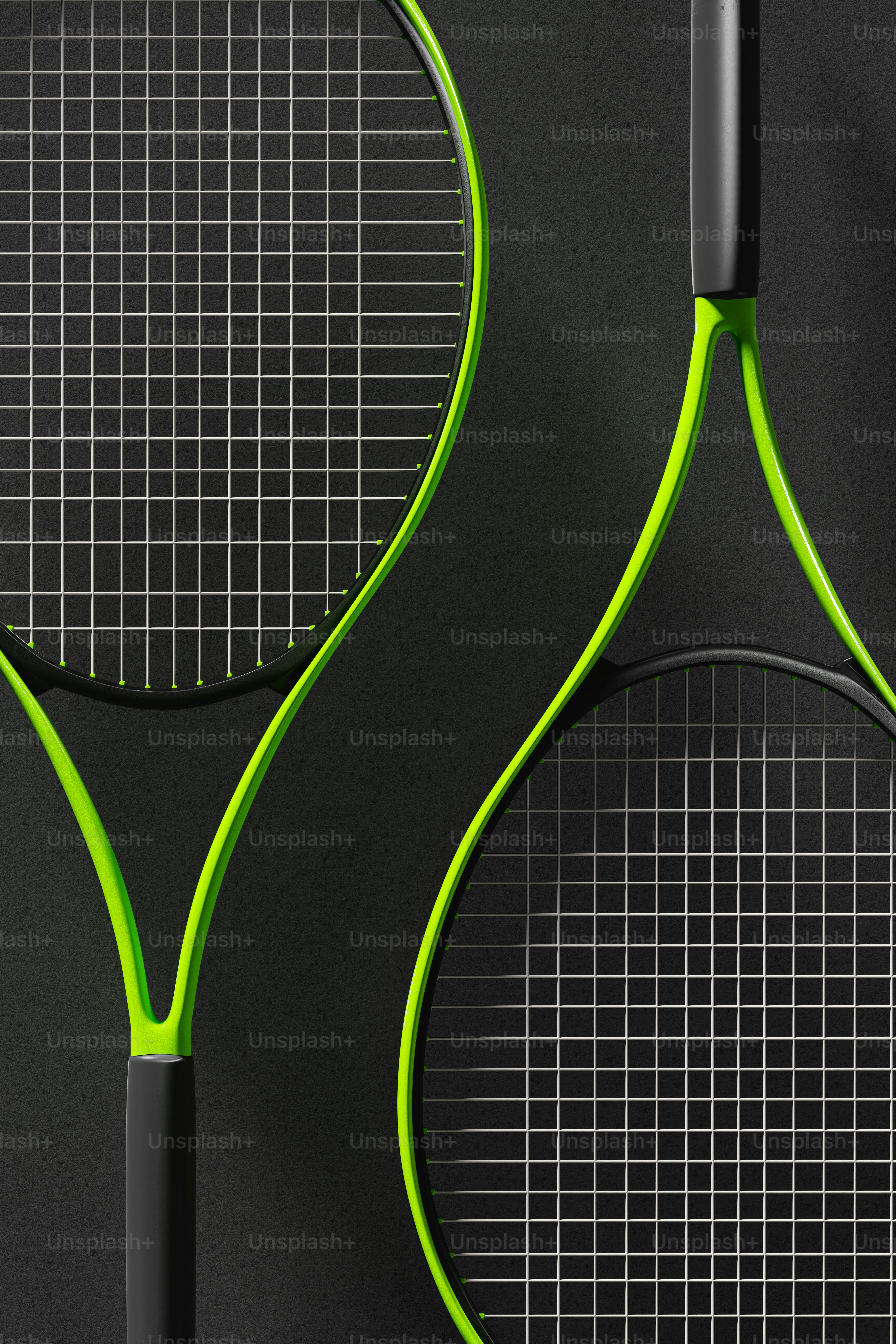 Two tennis racquets on a black surface photo – Wallpaper Image on Unsplash