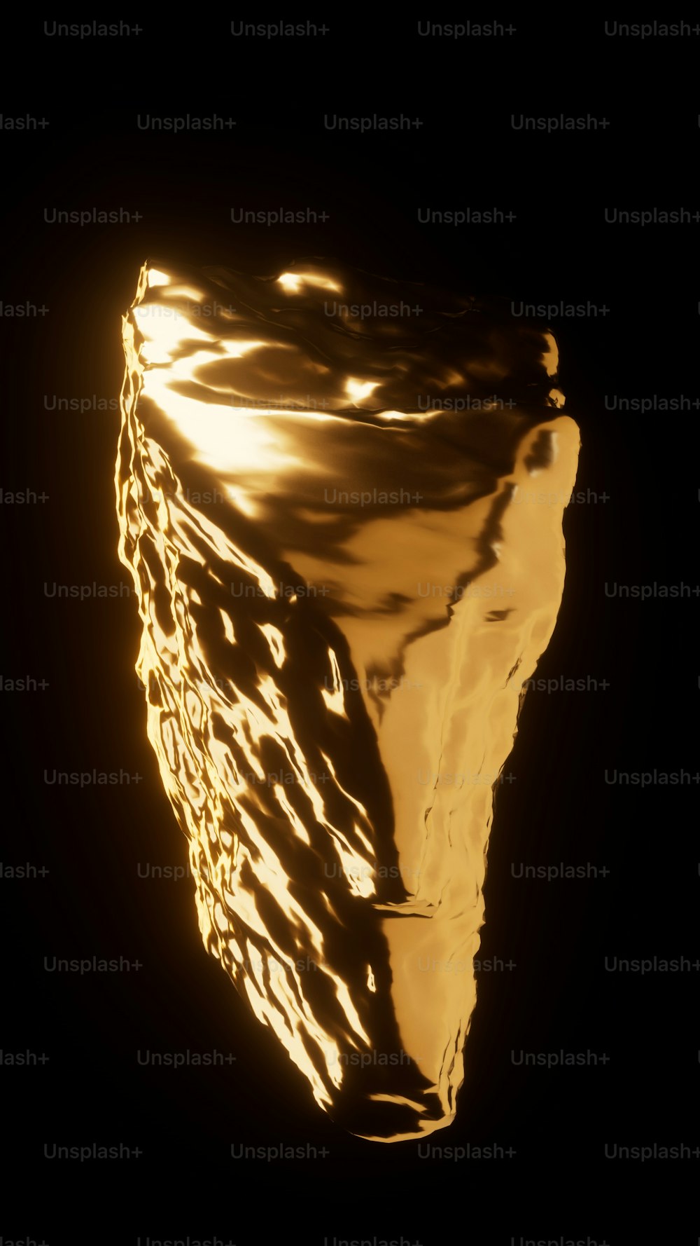 a close up of a vase on a black background