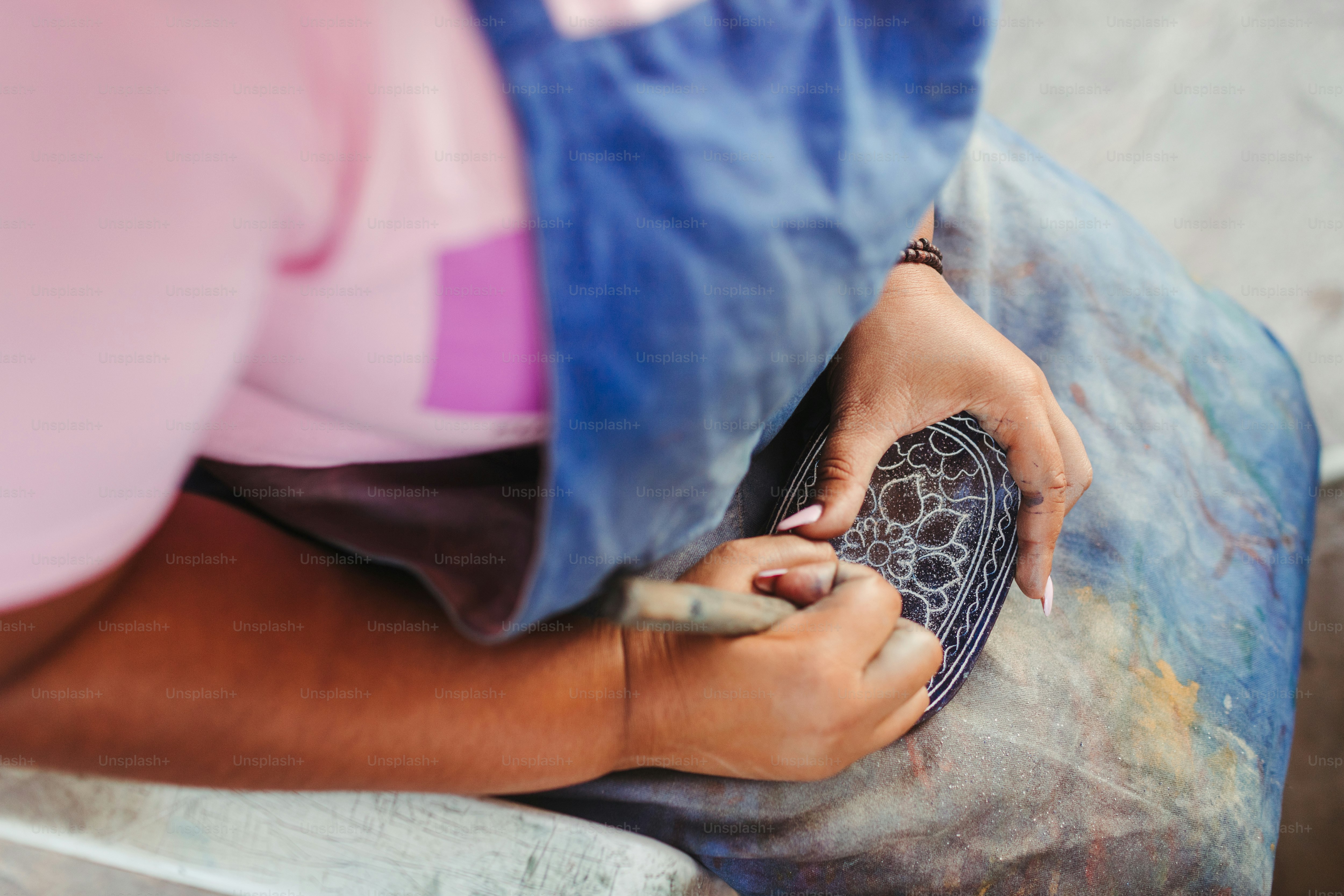 a close up of a person using a cell phone