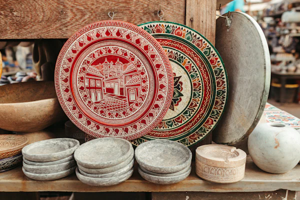 Nepal handicraft ceramics plates sourcing