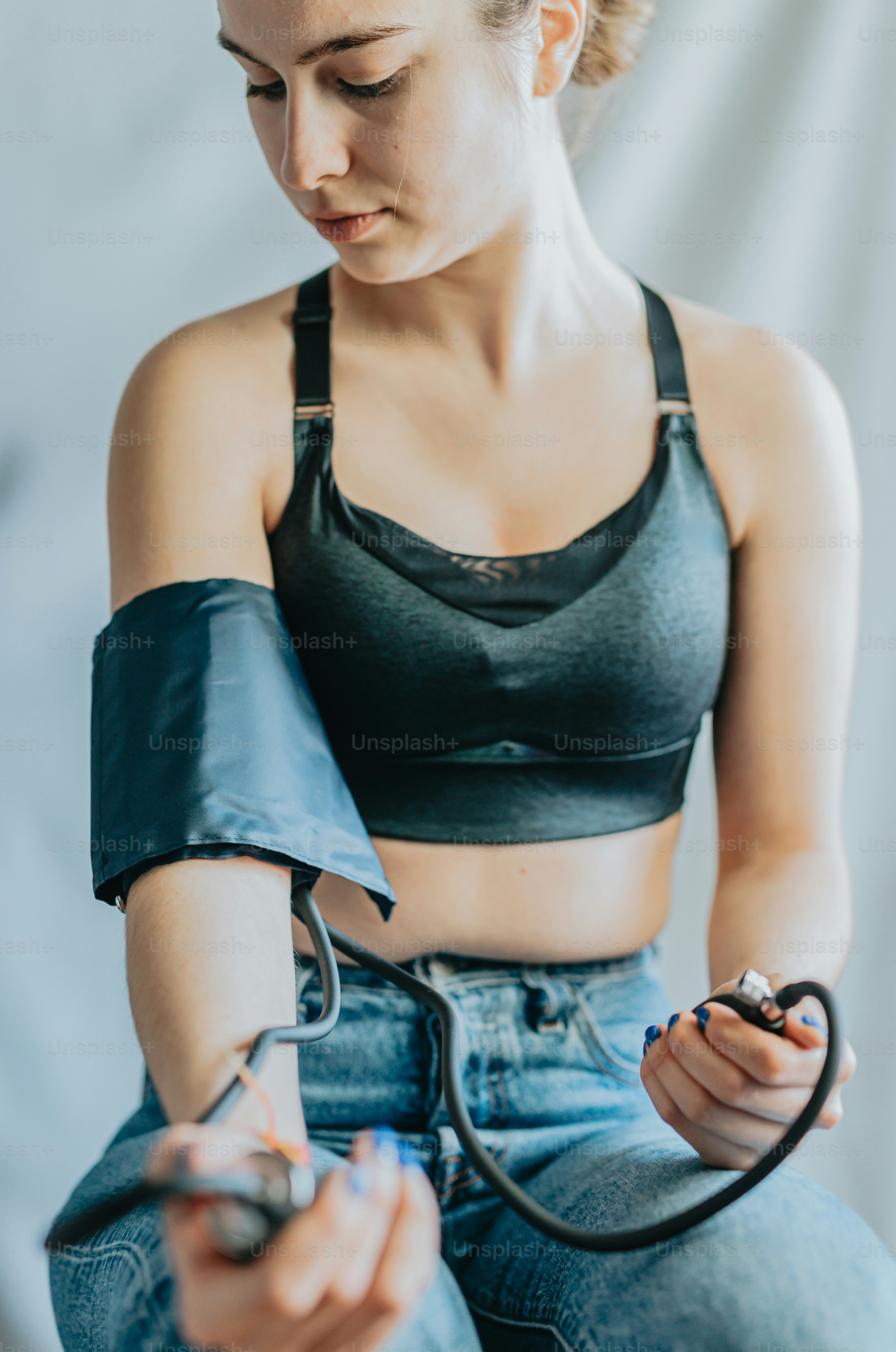 a woman with a stethoscope in her hand