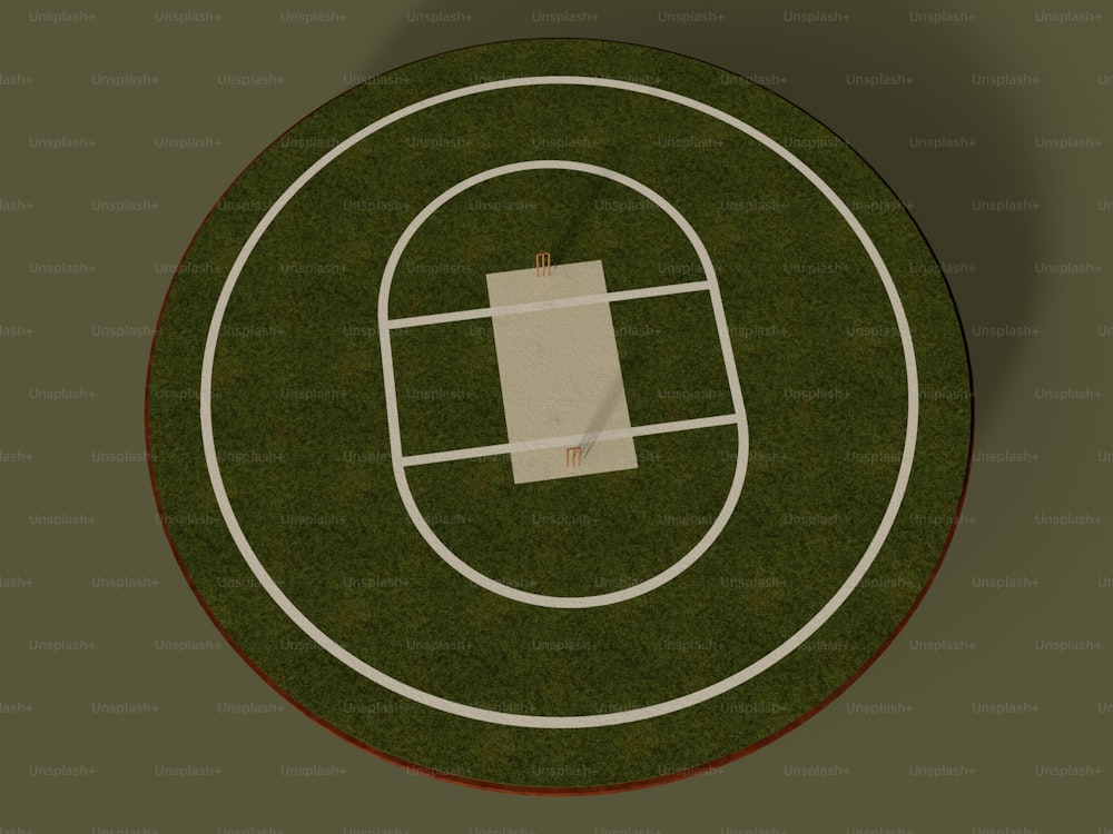un'immagine generata al computer di un campo da basket