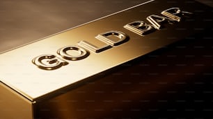 a close up of a gold sign on a wall