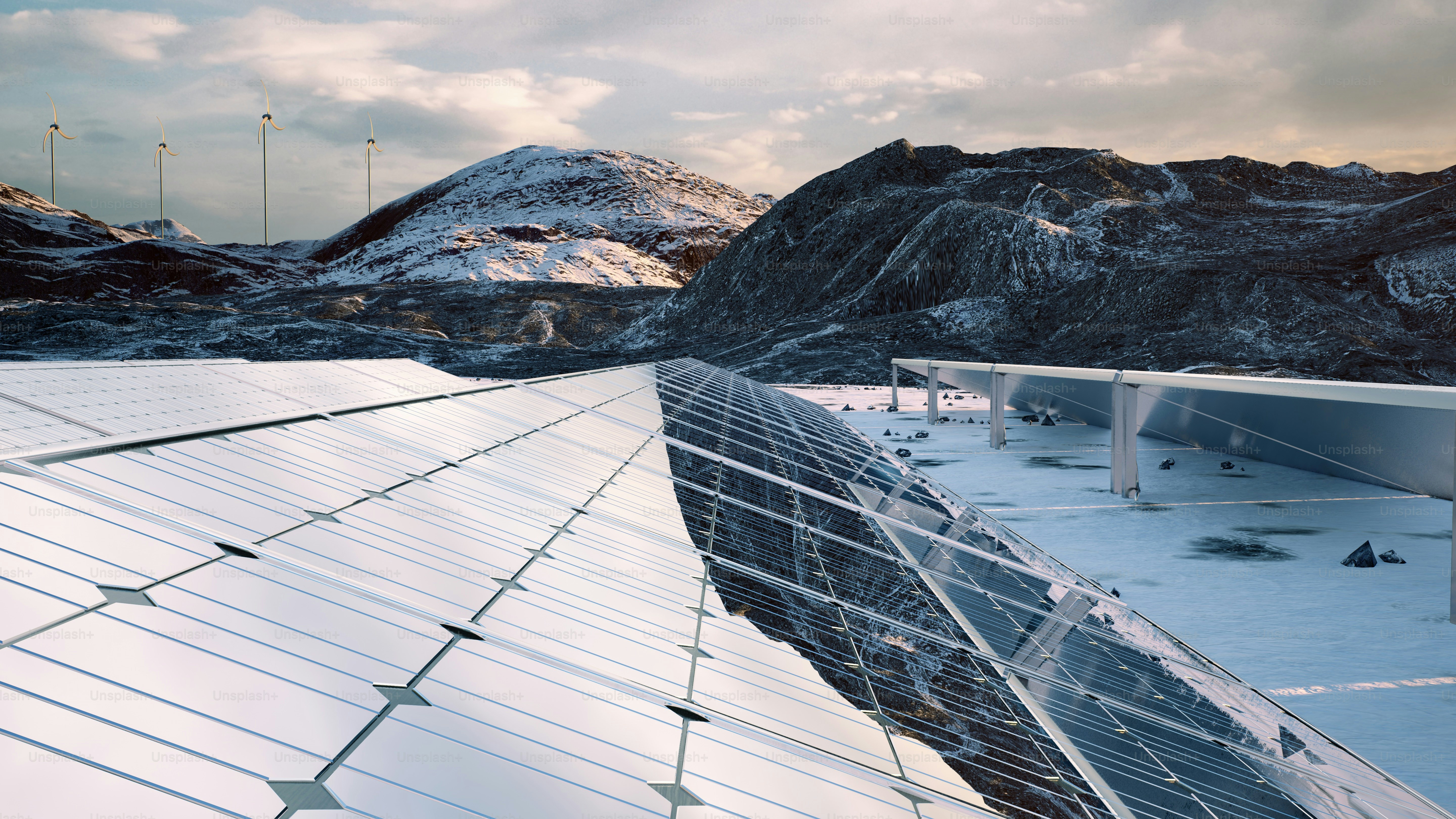 un pannello solare sul tetto di un edificio