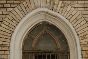 a close up of a window with bars on it