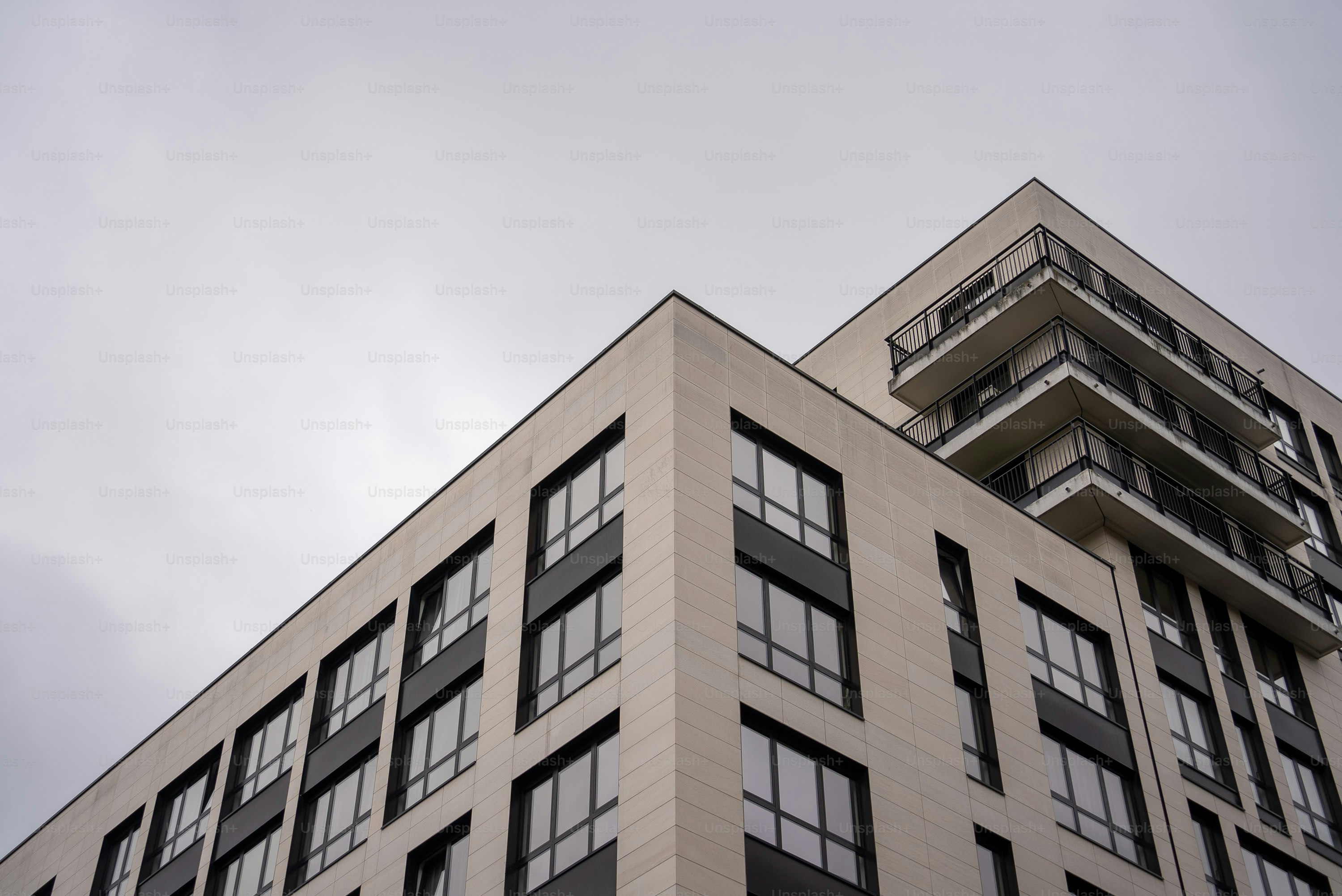 a very tall building with lots of windows