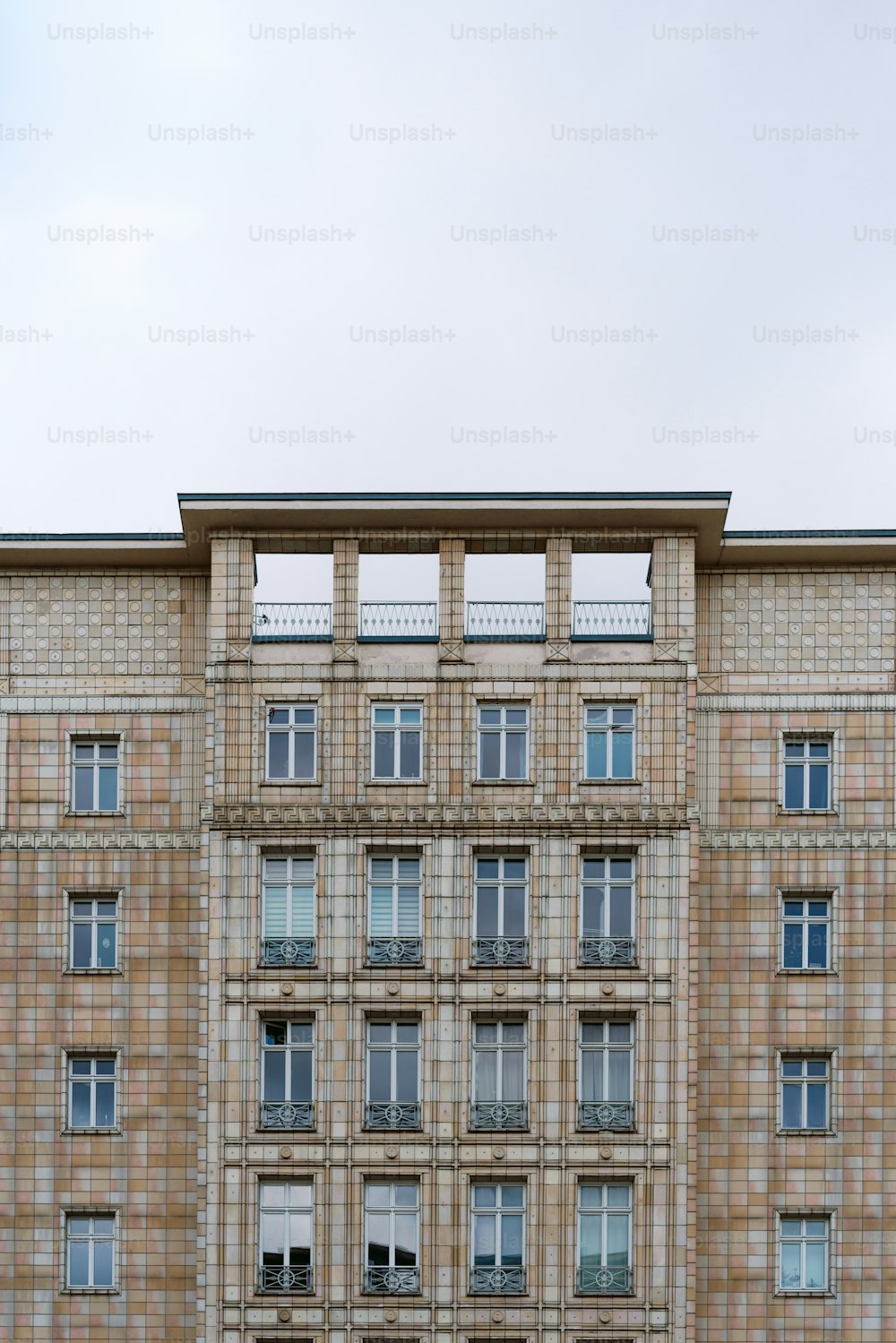 a large building with a clock on the front of it