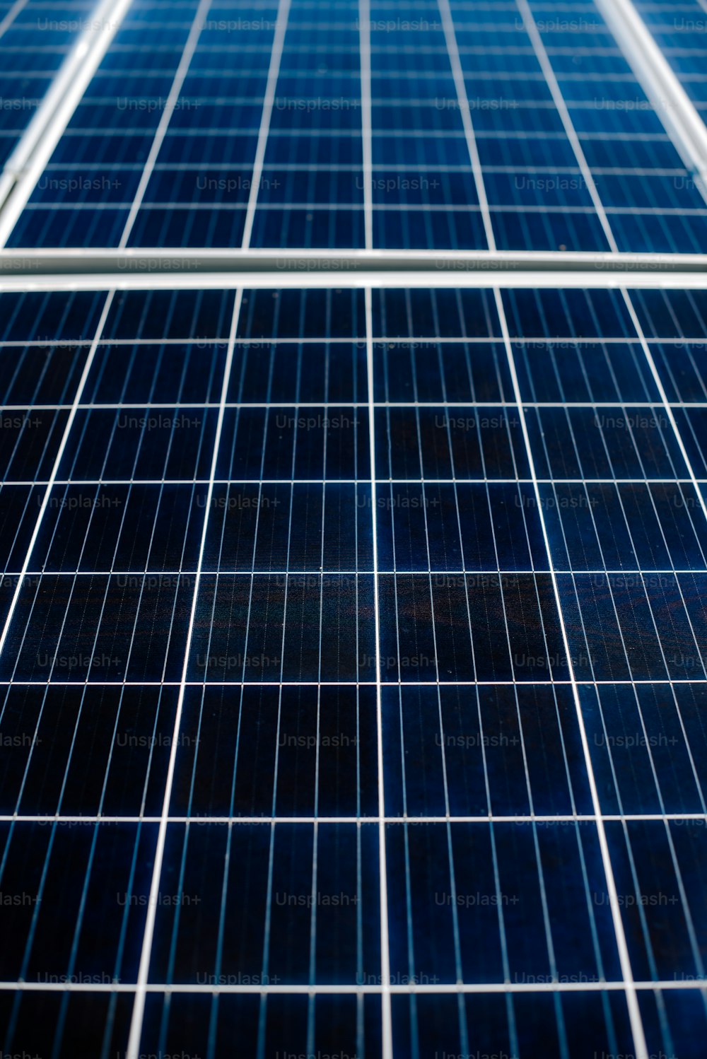 a close up of a solar panel on a building