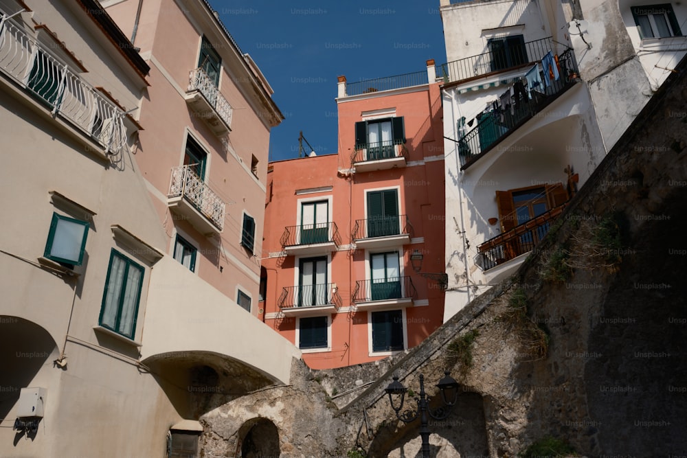 a group of buildings that are next to each other