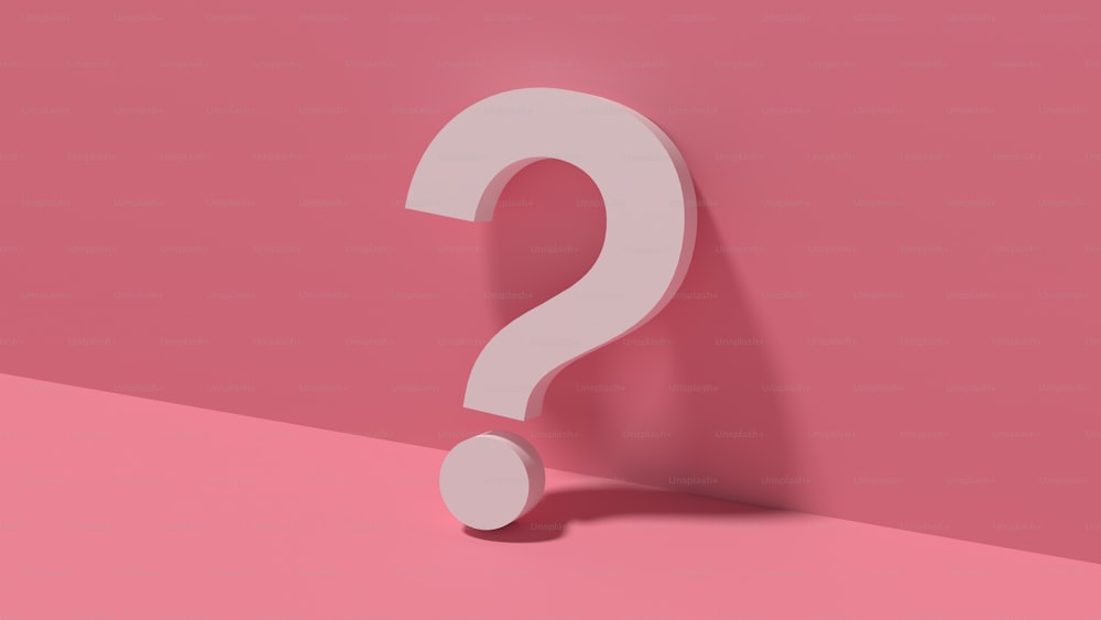 Red Question Mark Sign On White Background 3d Rendering Stock Photo -  Download Image Now - iStock
