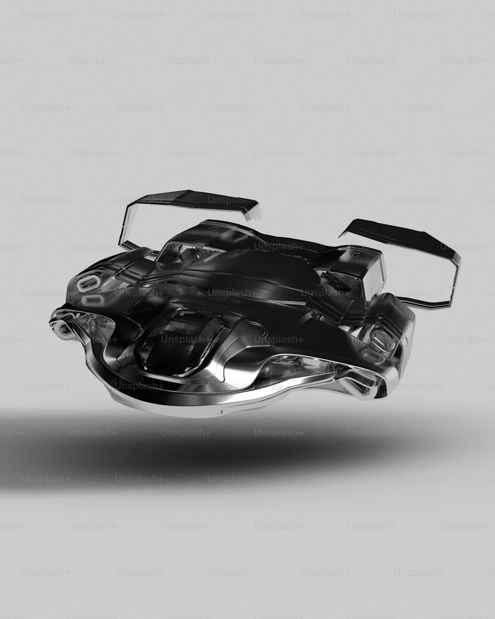 ein Schwarz-Weiß-Foto eines Autos