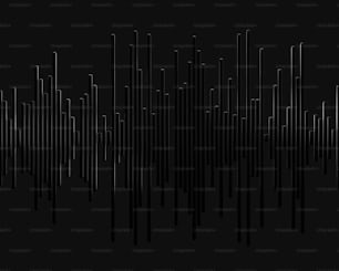 a black and white photo of a sound wave