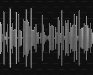 a black and white photo of a sound wave