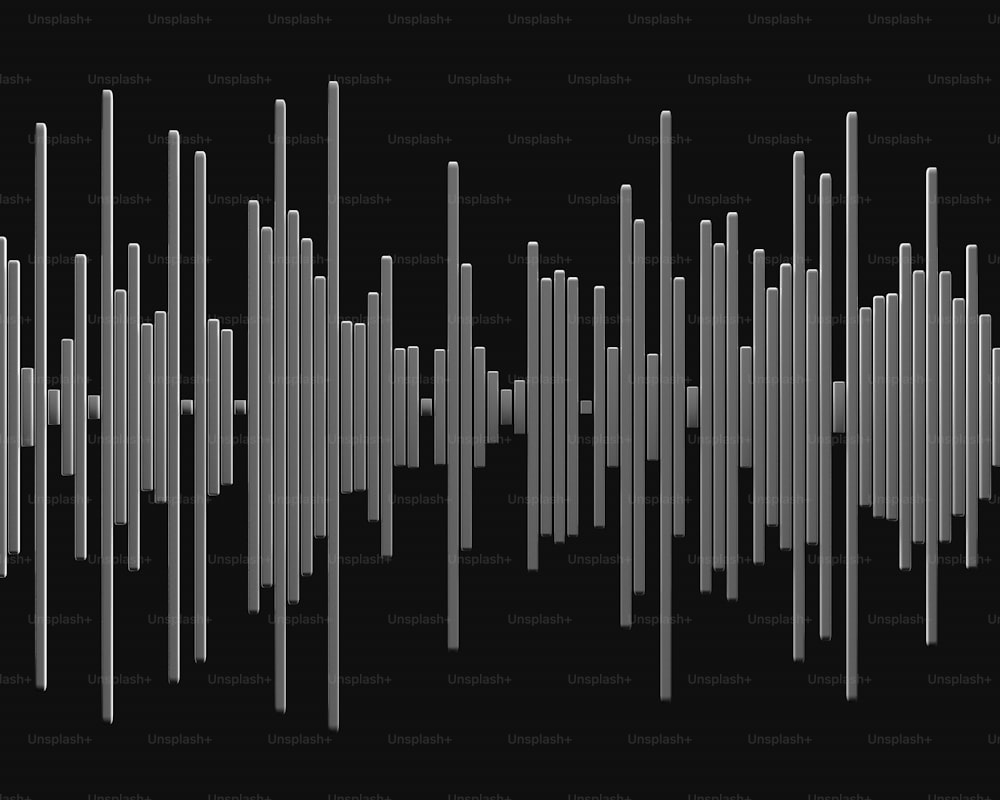 Una foto en blanco y negro de una onda de sonido