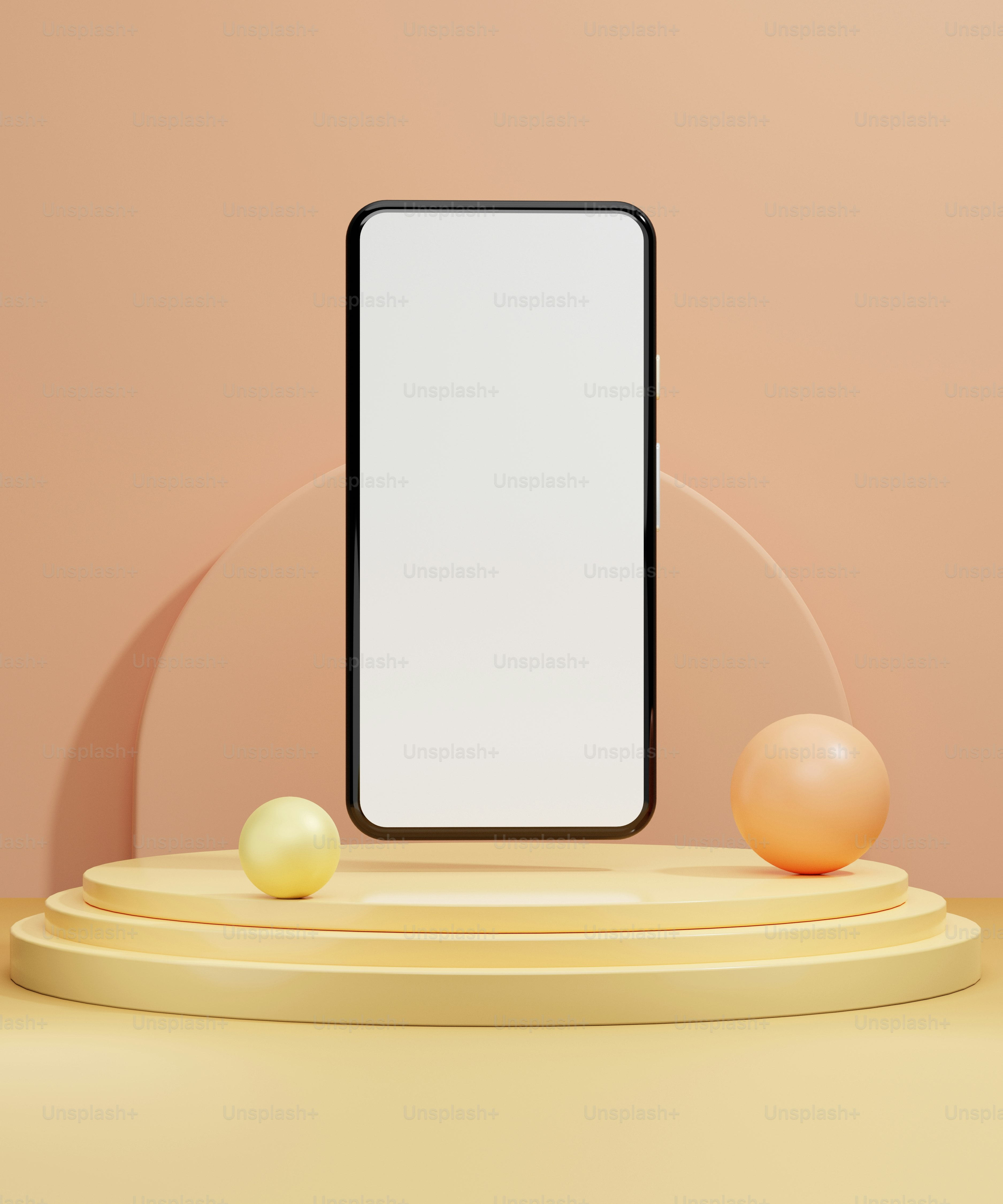 Ein Handy, das auf einem Tisch sitzt