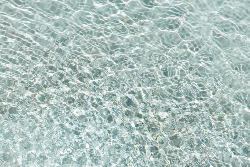 um close up de uma piscina de água