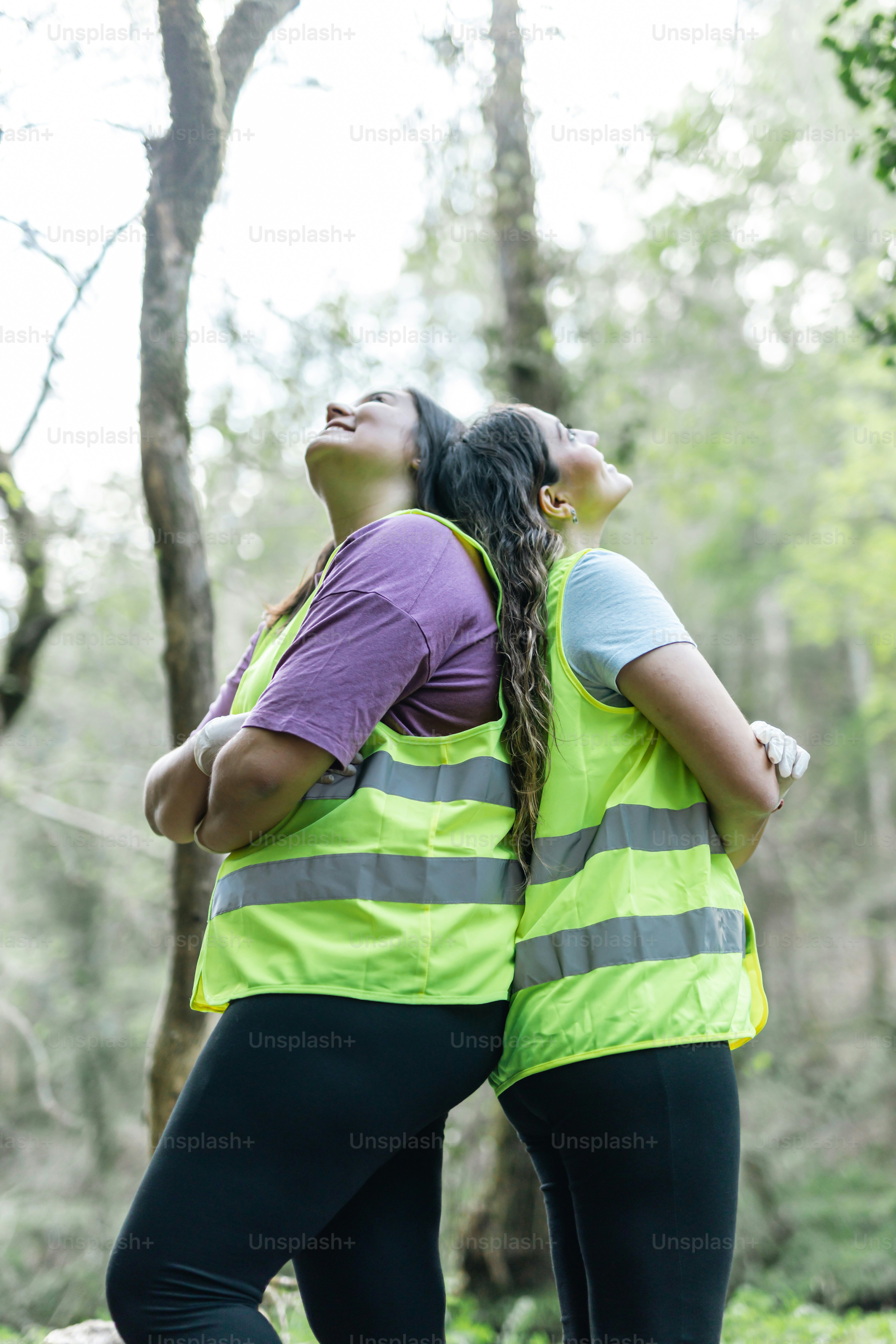 a couple of women standing next to each other