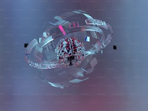 un'immagine generata al computer di un cervello umano