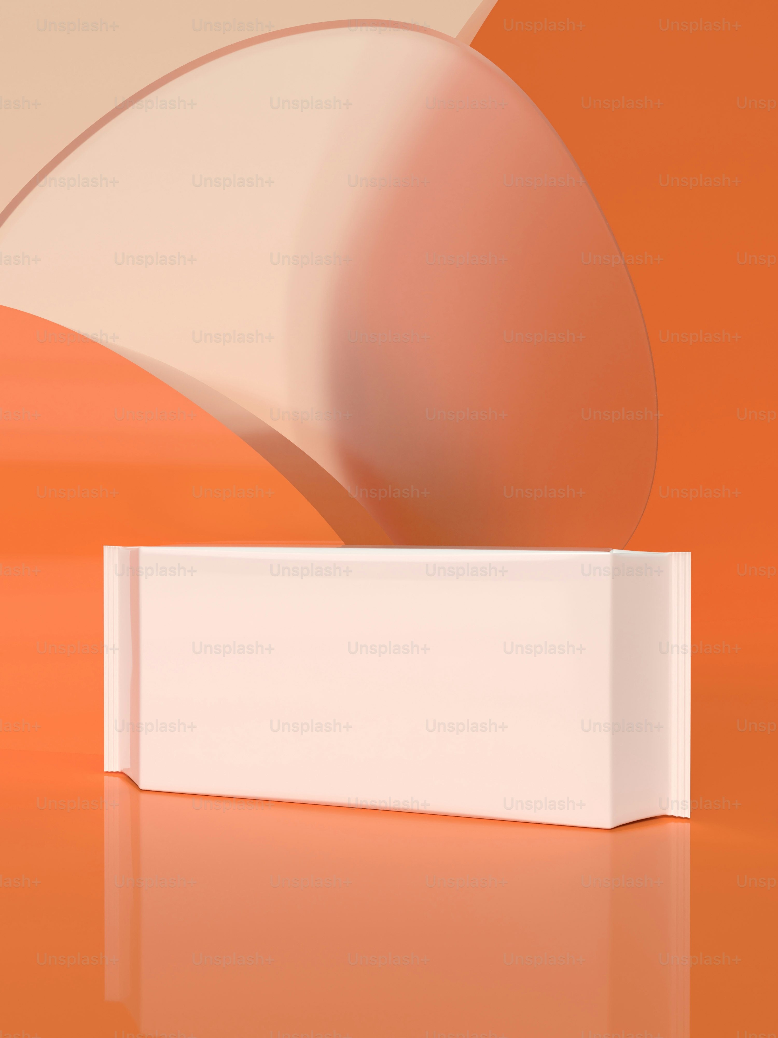 a white box sitting on top of a table