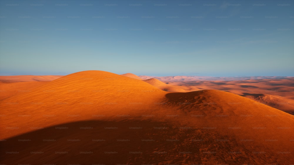高い視点からの砂漠の眺め