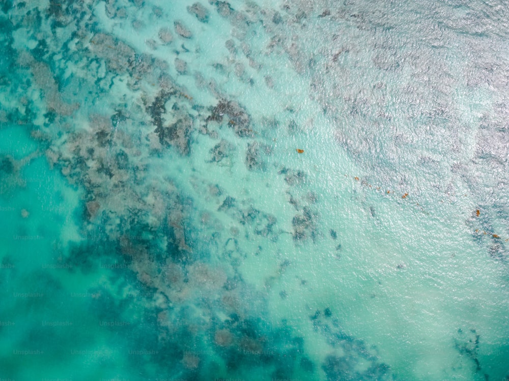 Una vista aérea de un cuerpo de agua