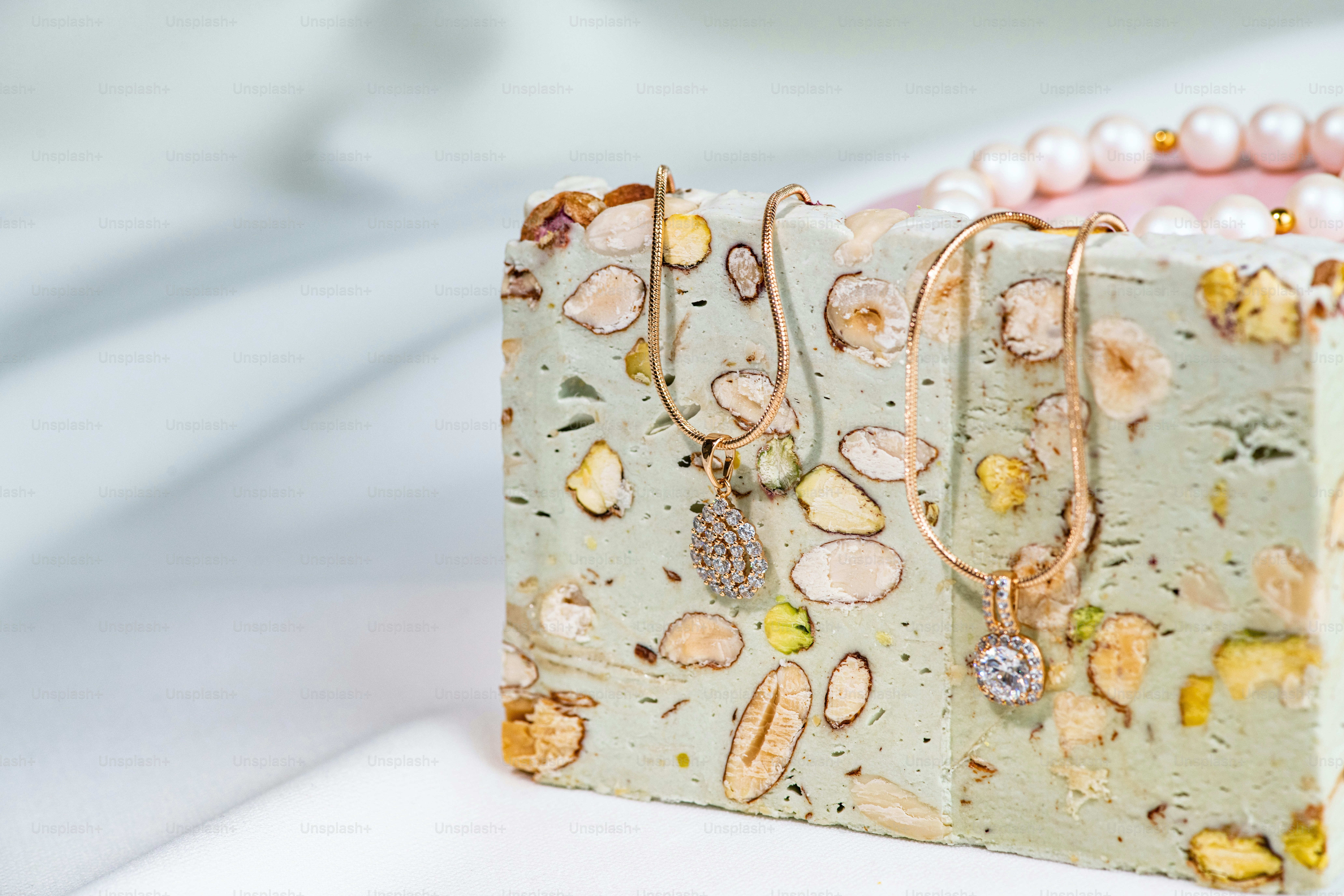 a close up of a piece of food on a table