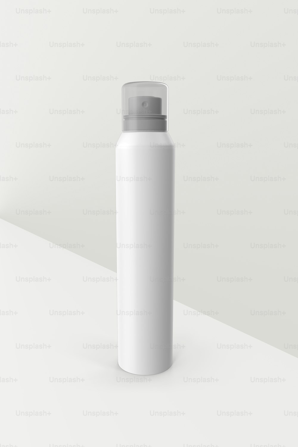 a white water bottle sitting on top of a table
