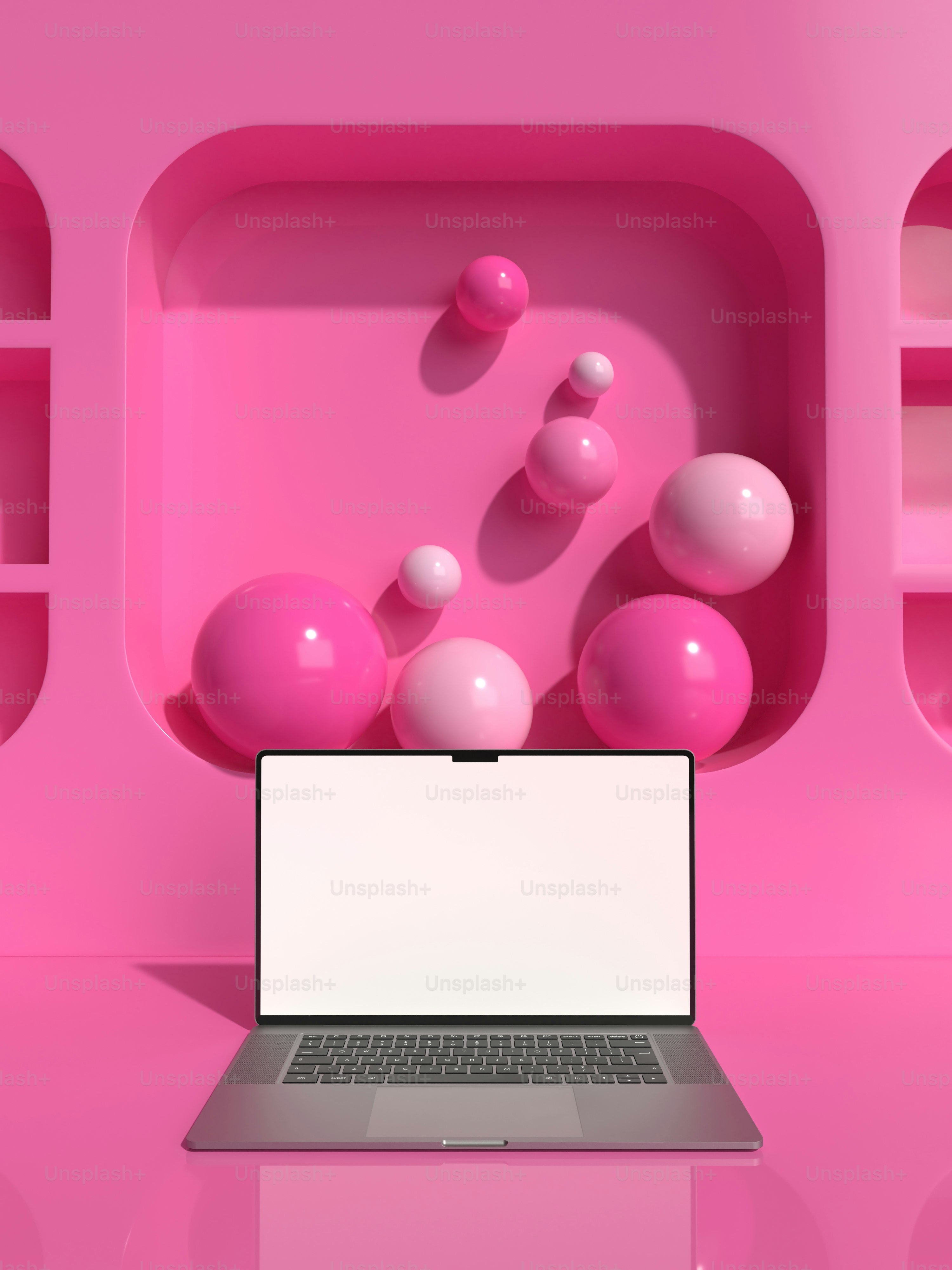 a laptop computer sitting on top of a table