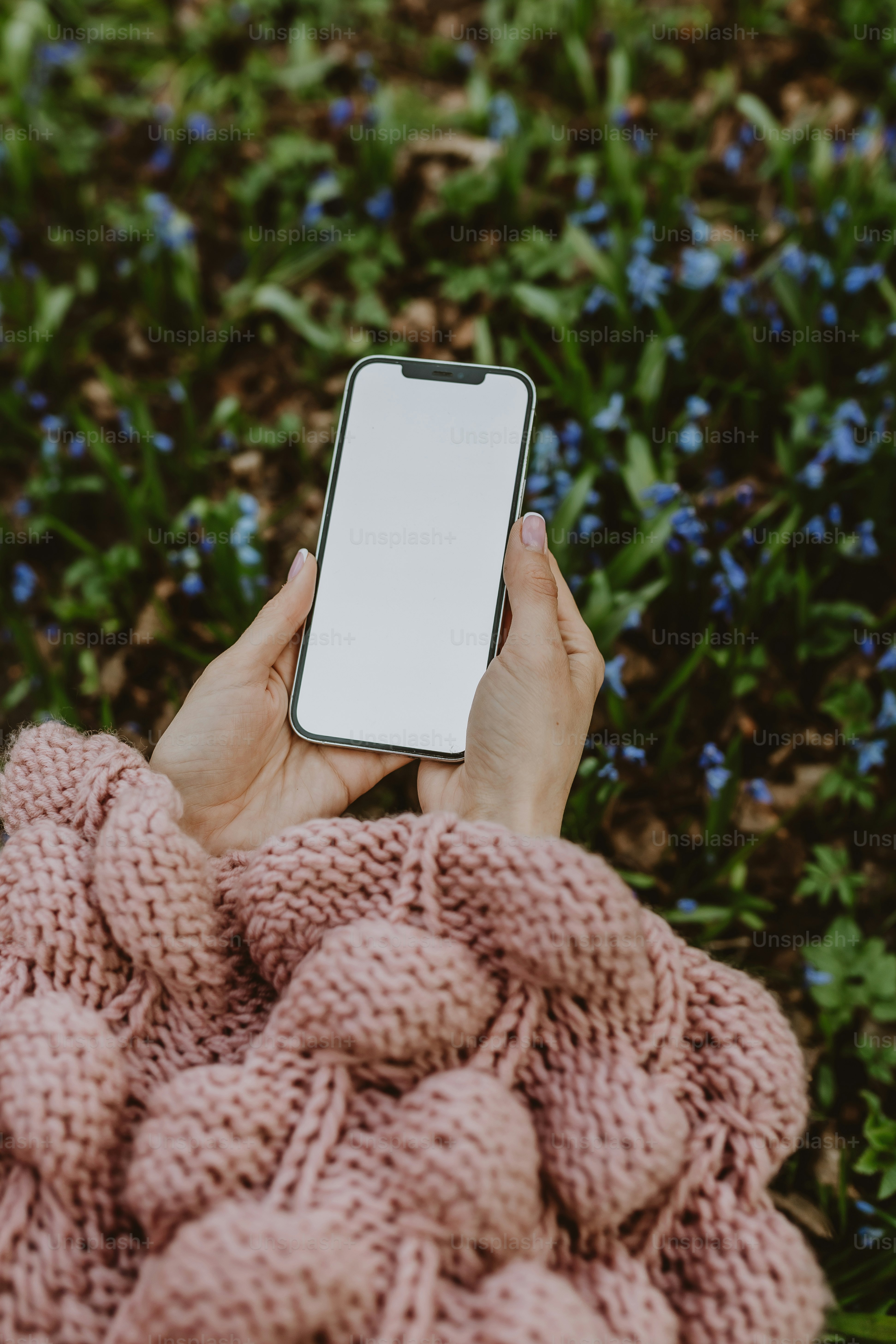 a person holding a cell phone in their hands