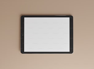 Ein schwarzer quadratischer Spiegel an einer Wand